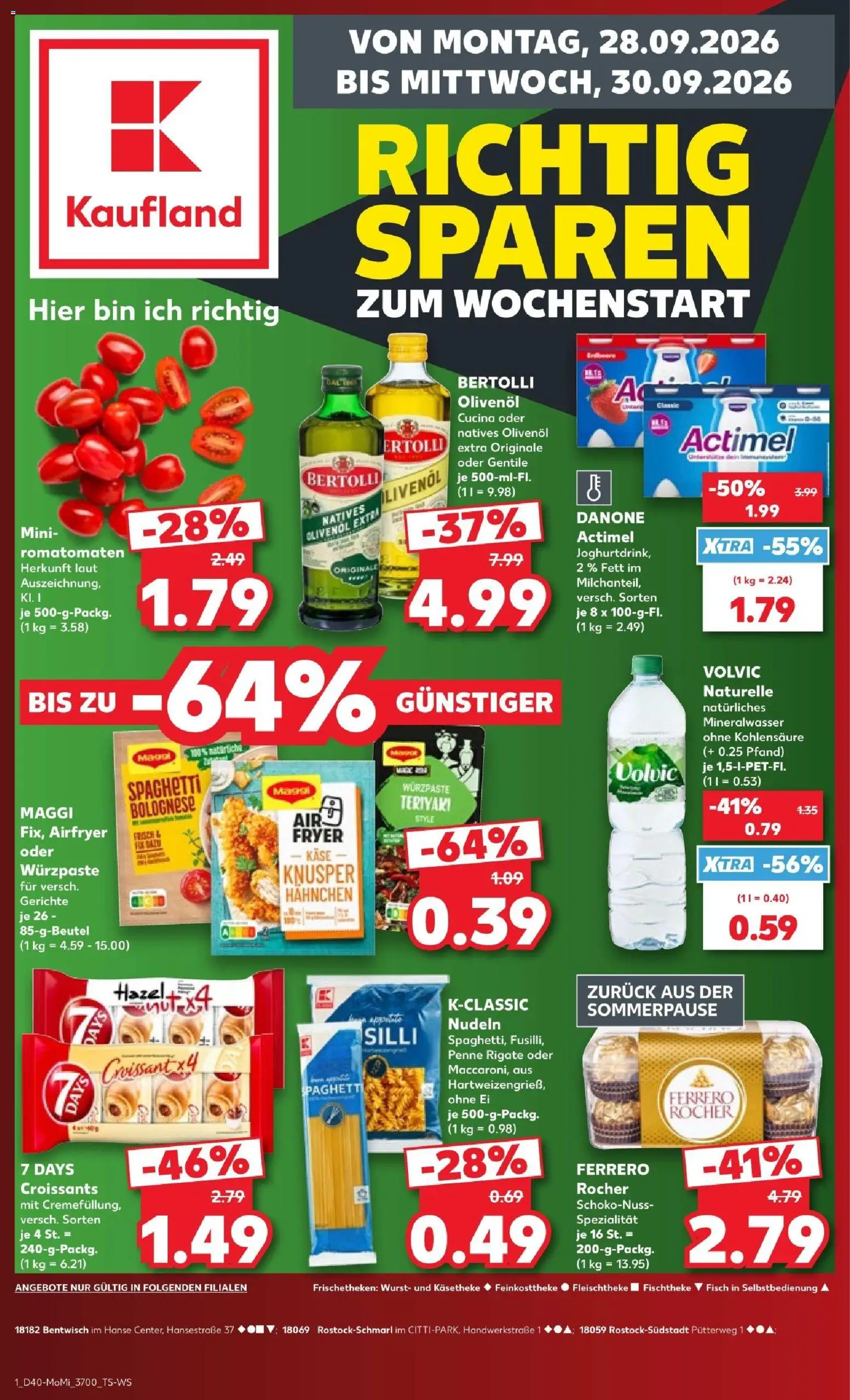 Vorschau von dem Prospekt des Geschäftes Kaufland, gültig ab dem 28.09.2026