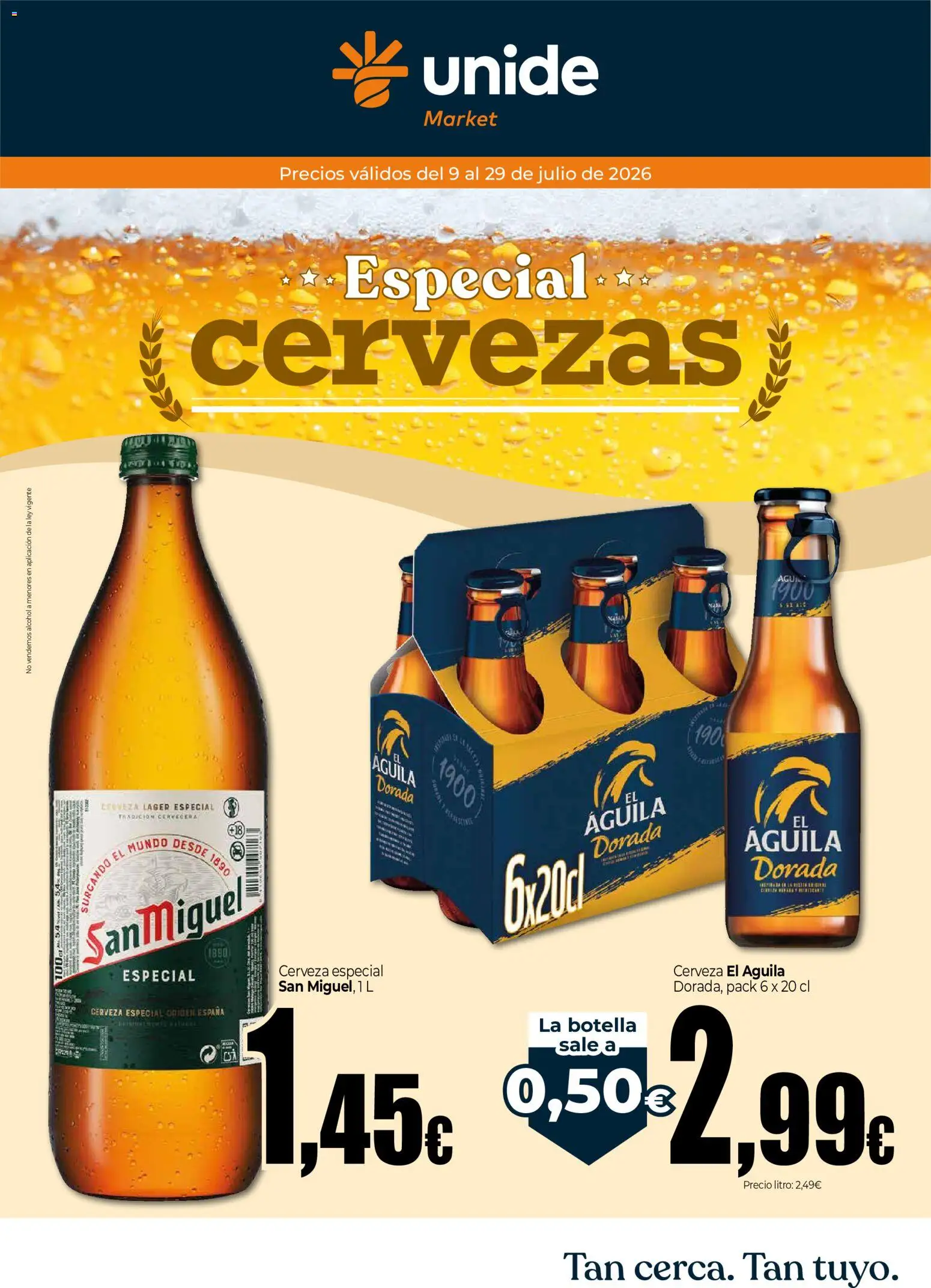 Vista previa del folleto de la tienda Unide válido desde el 09/07/2026 - Cerveza, Alcohol