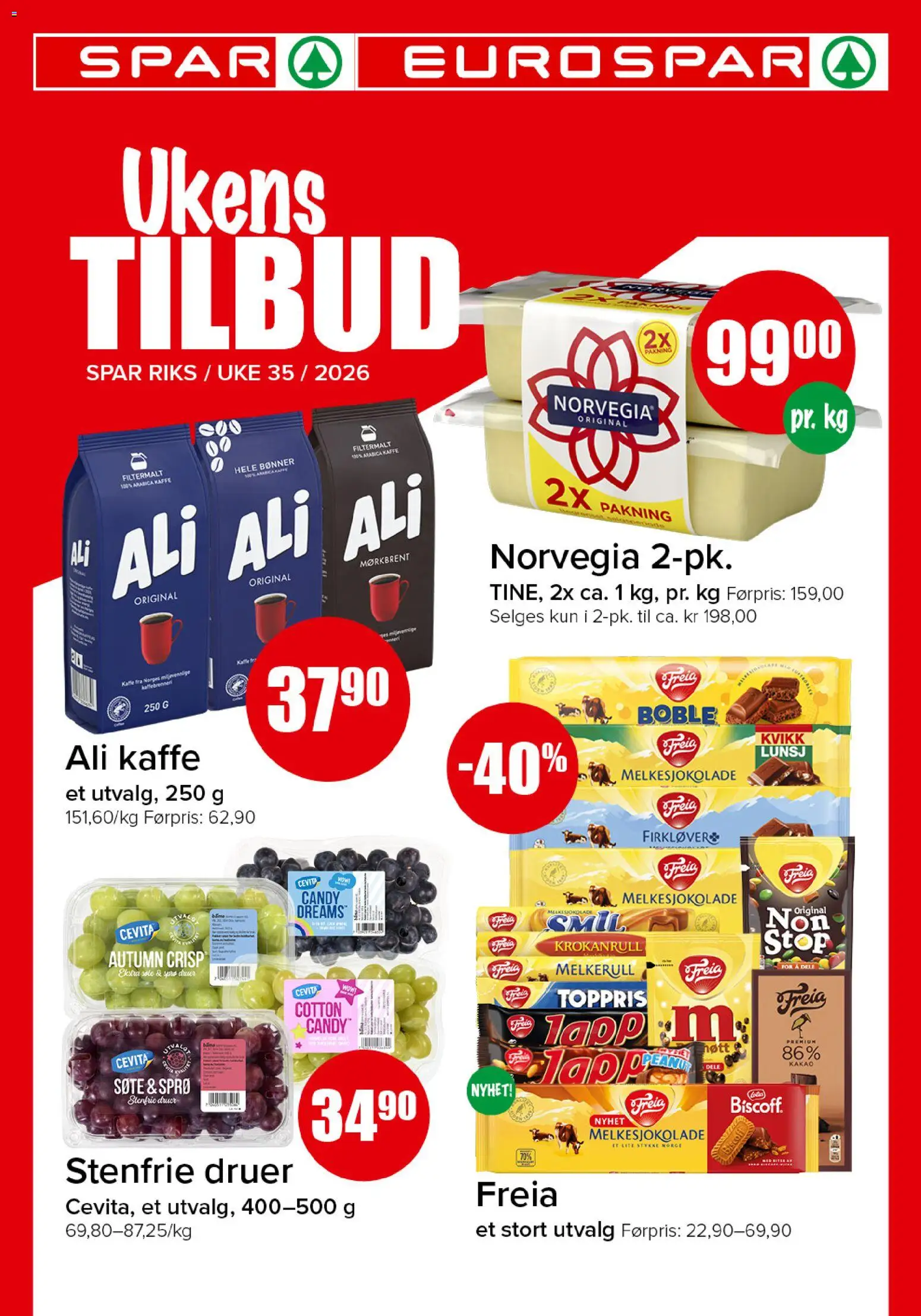 Forhåndsvis Spar kundeavis fra butikk Spar gyldig fra 24/08/2026