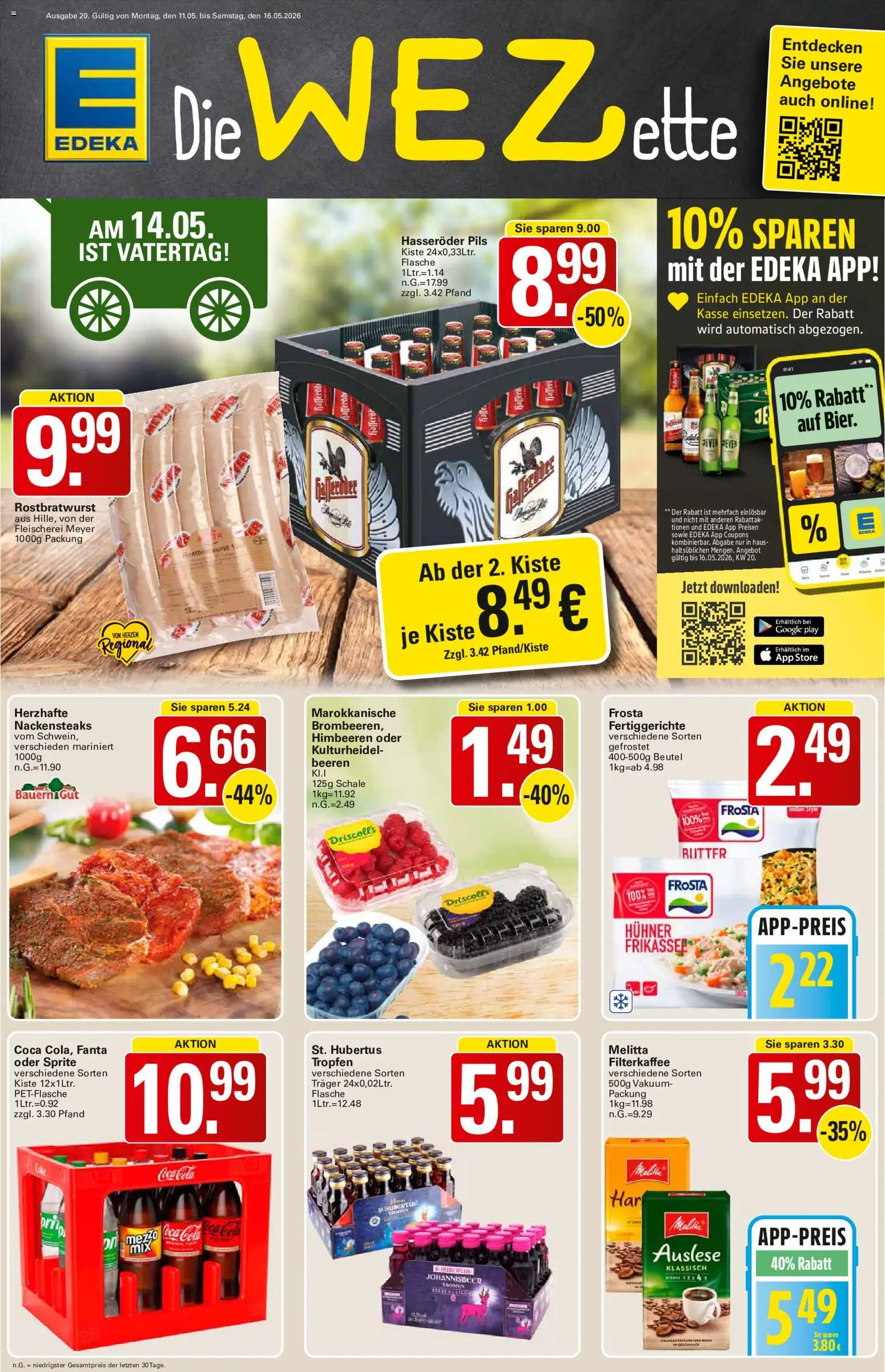 Vorschau von dem Prospekt des Geschäftes WEZ, gültig ab dem 11.05.2026