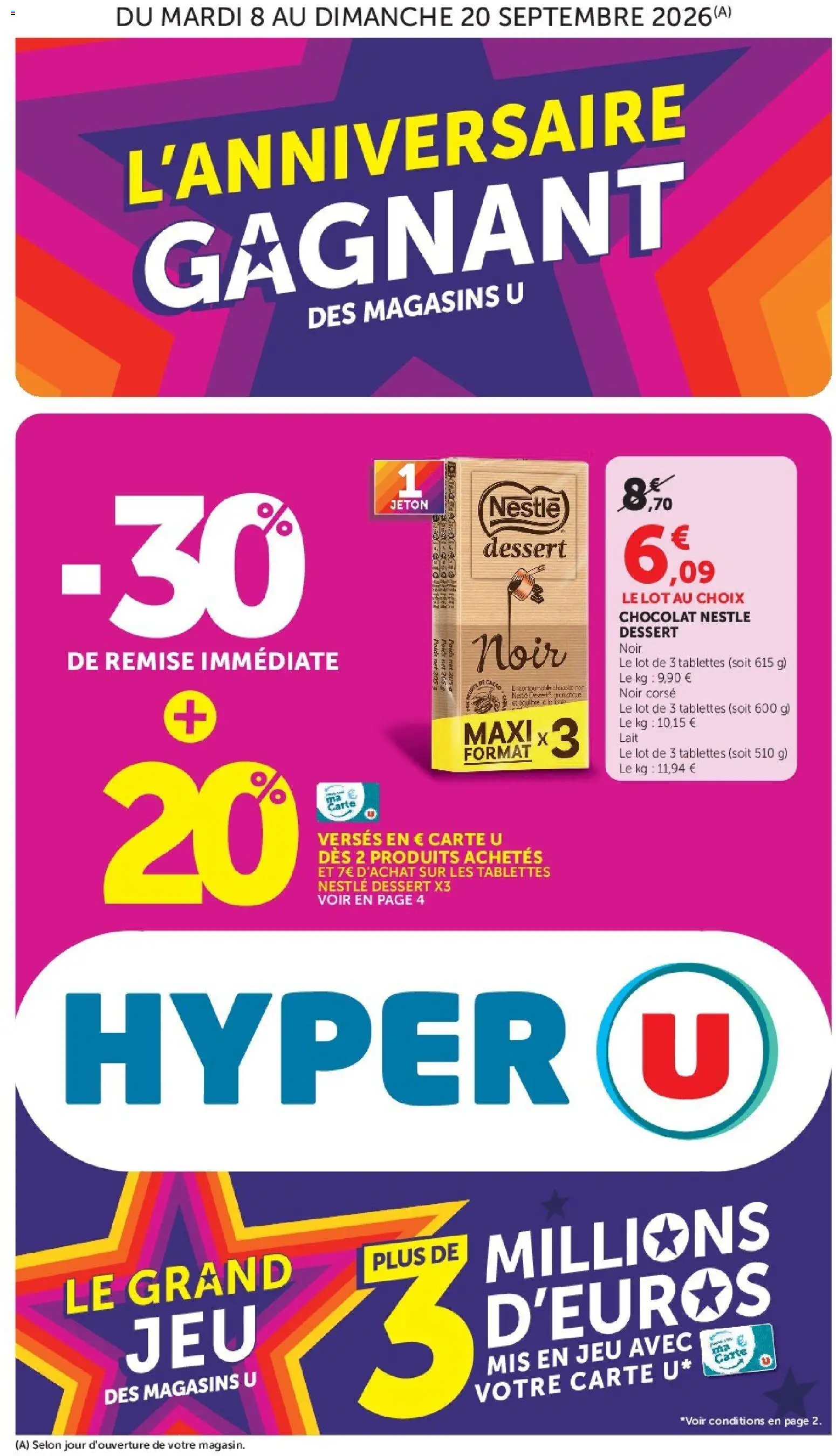 Prévisualisation de Hyper U catalogue du magasin Hyper U formulaire valide 08/09/2026