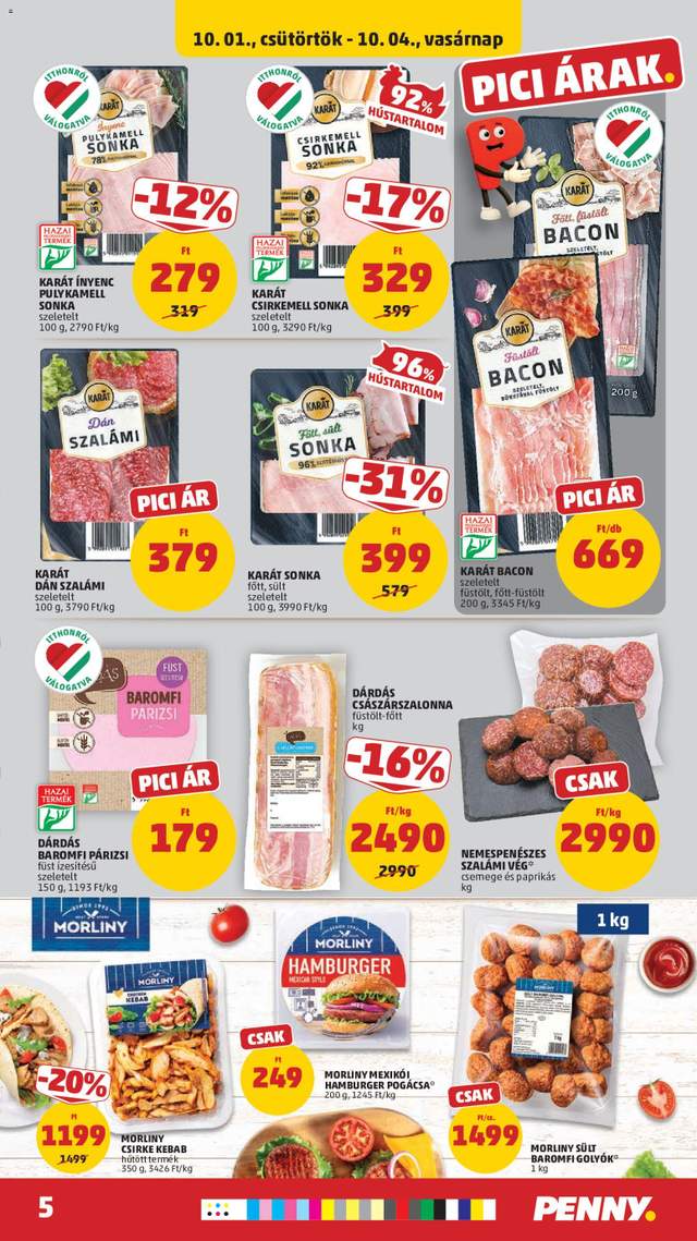 Új Penny akciós újság 10.01.