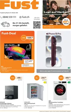 Vorschau des Merkblatts Fust aktionen vom Shop Fust gültig von 21.09.2026 bis 25.10.2026