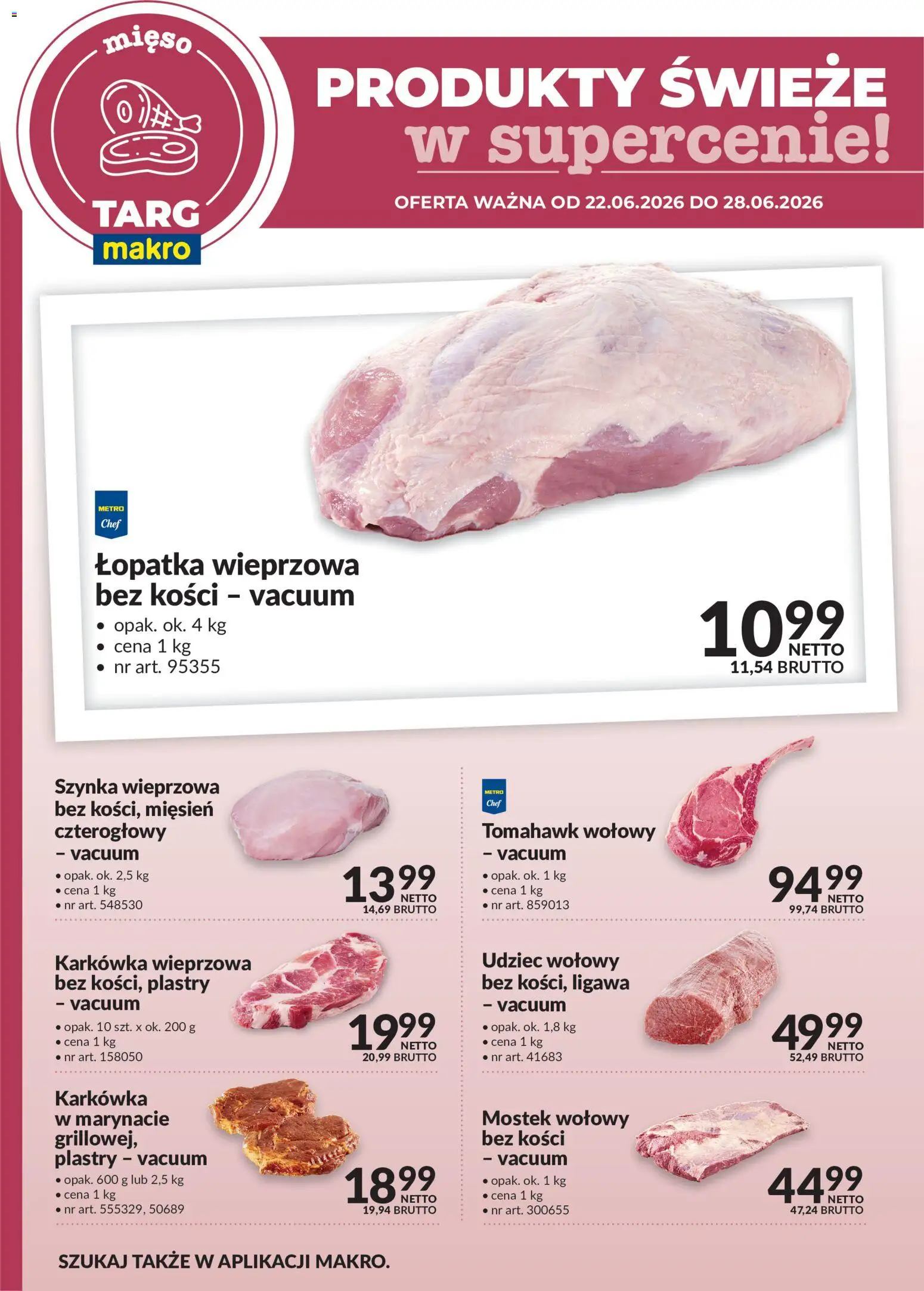 Pogląd gazetki "Makro gazetka - Produkty świeże w supercenie" ze sklepu Makro ważnej od 22.06.2026