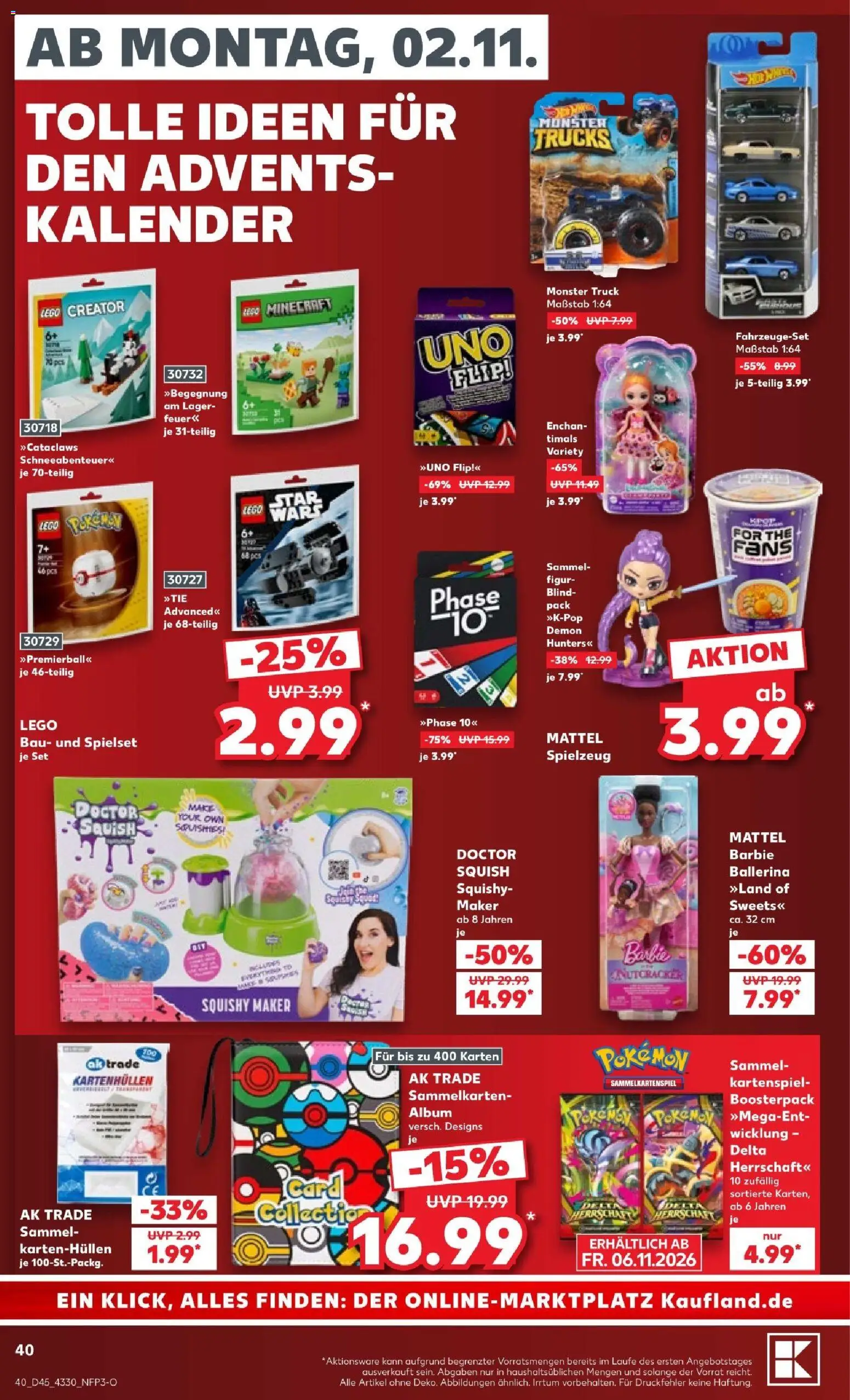 Vorschau von dem Prospekt des Geschäftes Kaufland, gültig ab dem 02.11.2026 - Monster