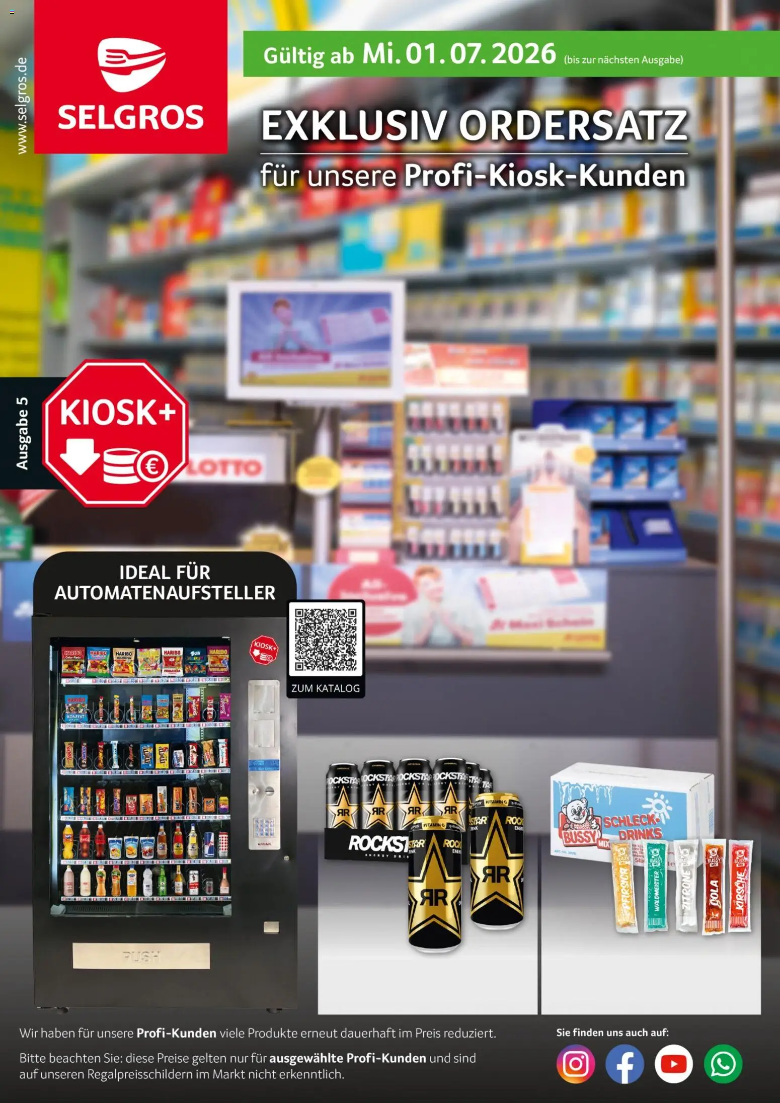 Vorschau von dem Prospekt des Geschäftes Selgros, gültig ab dem 01.07.2026 - Haribo, Cola, Rock, Pfirsich, Zitrone
