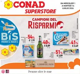 Anteprima dell'opuscolo Conad volantino Superstore Lombardia dal negozio Conad valido da 01/07/2026