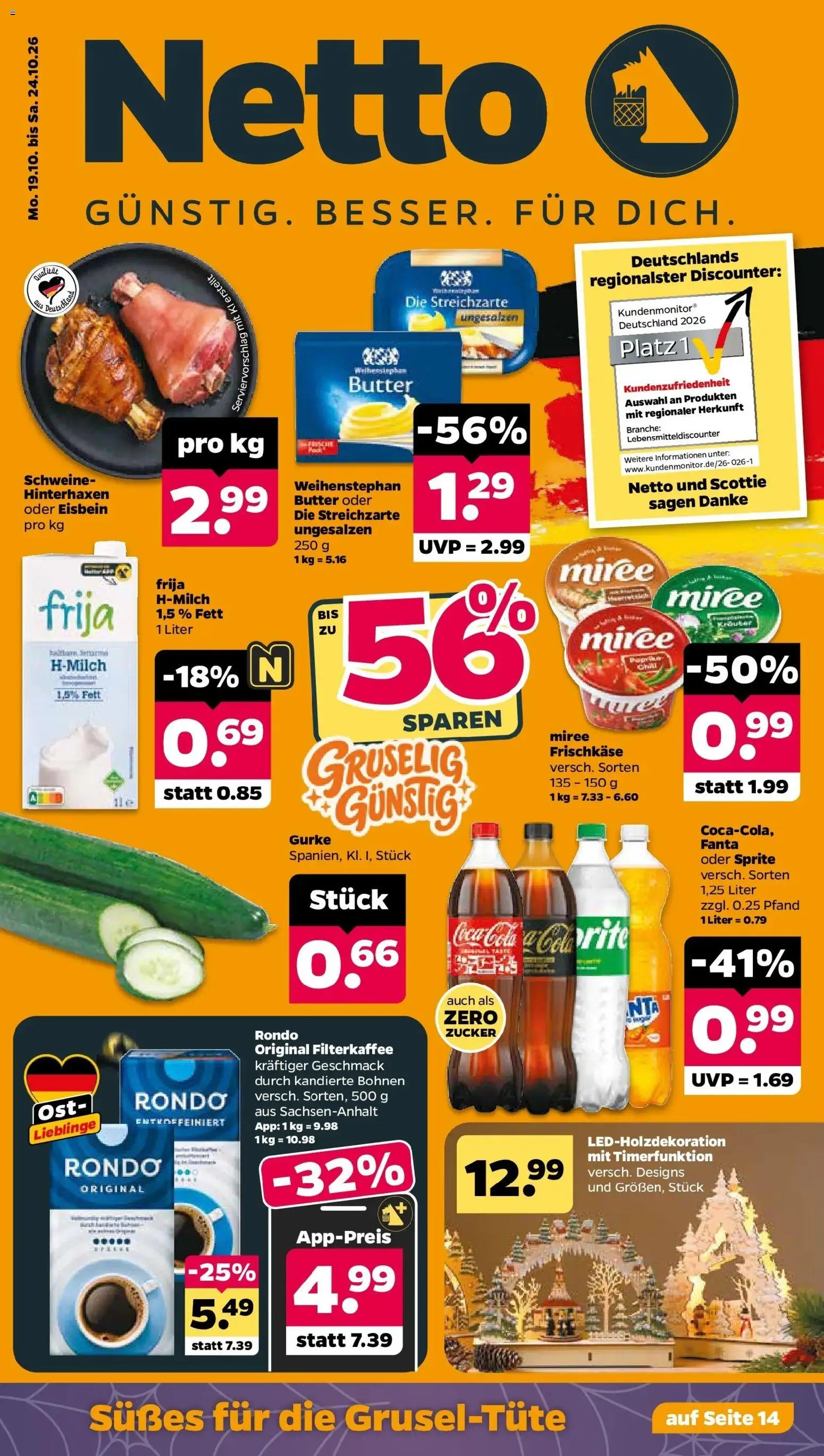 Vorschau von dem Prospekt des Geschäftes Netto, gültig ab dem 19.10.2026