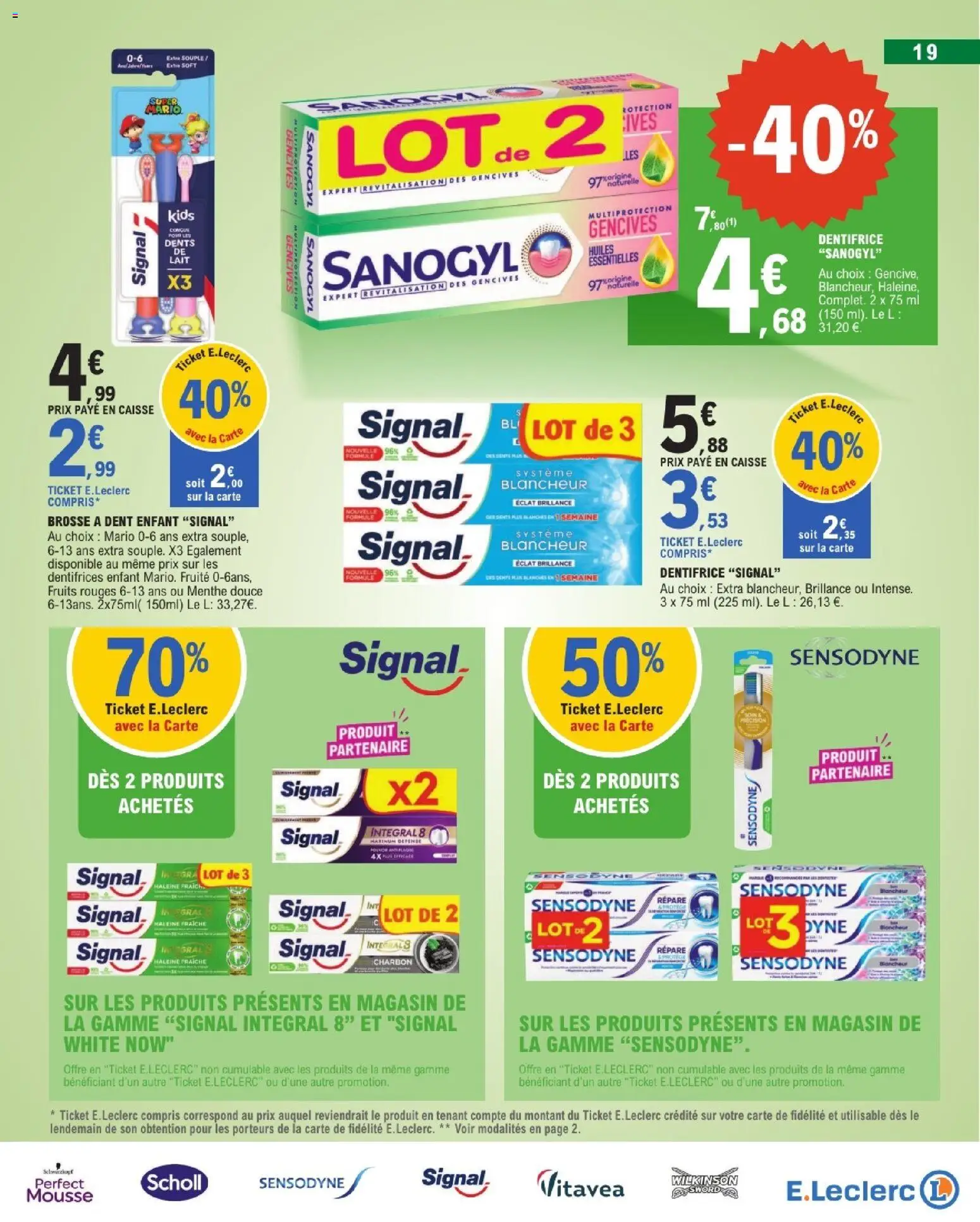 Prévisualisation de E.Leclerc Beaute automne du magasin E.Leclerc formulaire valide 01/09/2026 - Fruits, Lait, Mousse, Dentifrice, Scholl, Menthe, Brosse