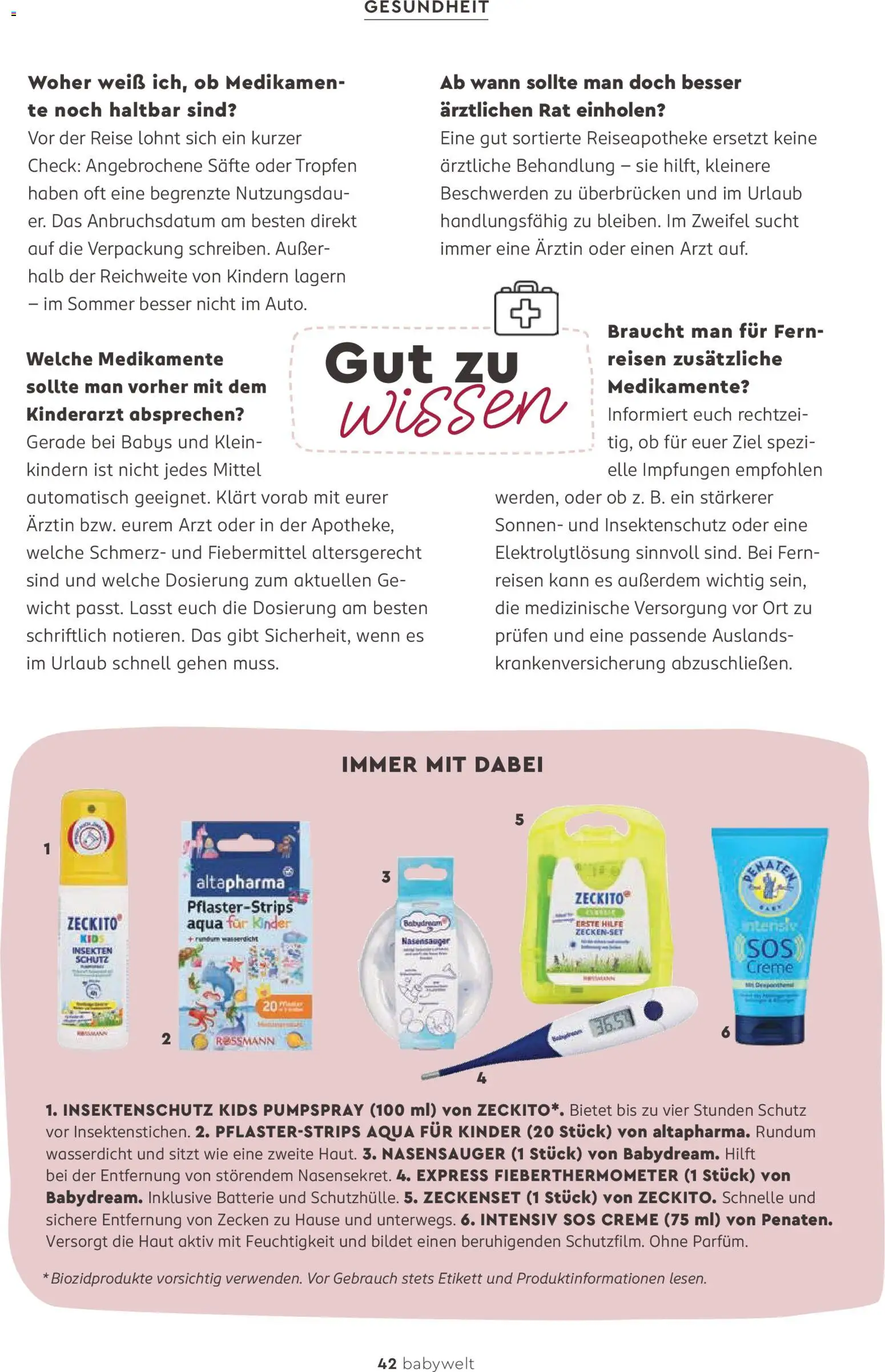 Vorschau von dem Prospekt des Geschäftes Rossmann, gültig ab dem 06.06.2026 - Batterie, Thermometer, Creme