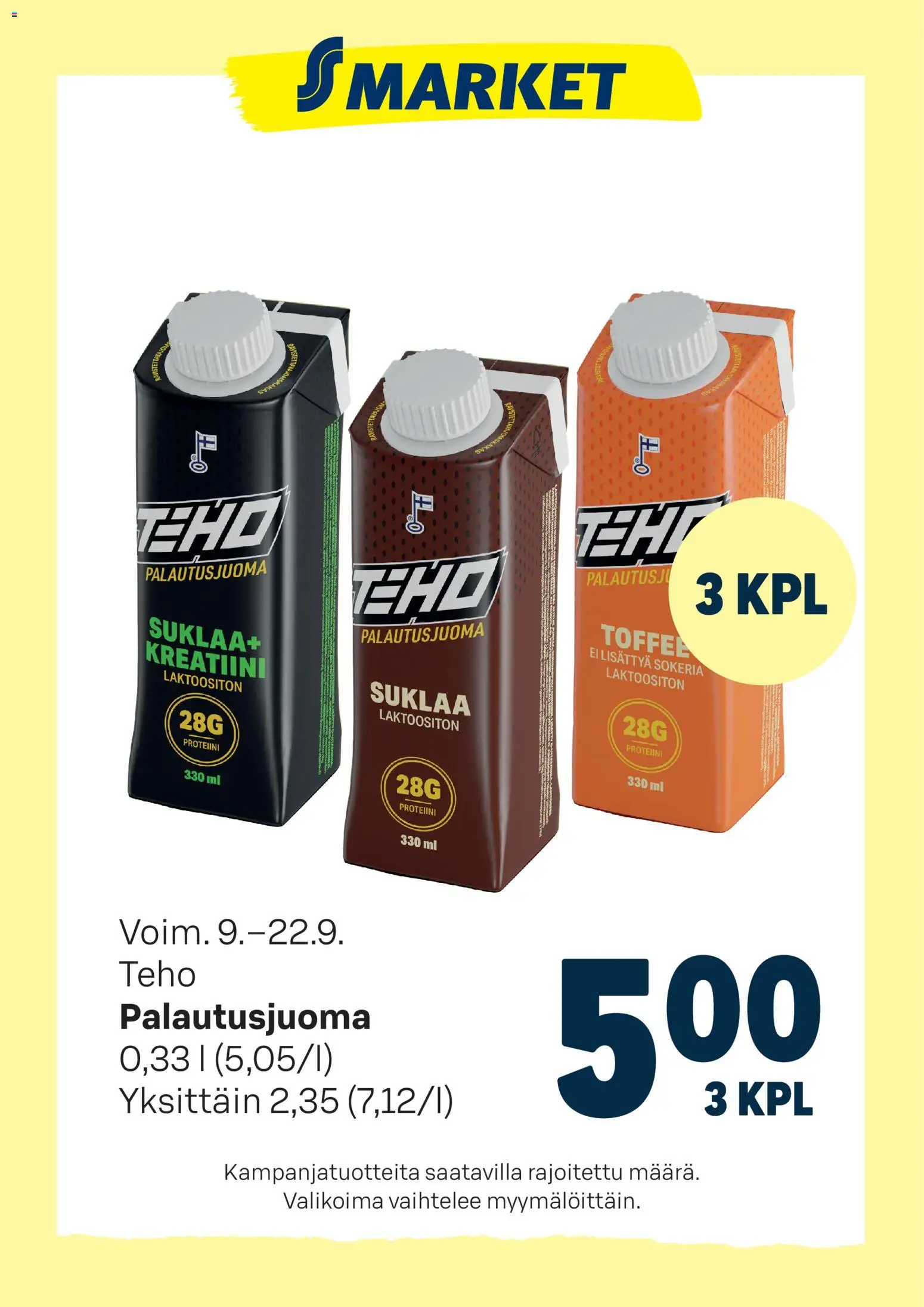 Kaupan S-market S-market - Teho esikatselu, voimassa 09/09/2026 - Suklaa