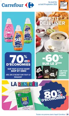 Prévisualisation de Carrefour Petit dejeuner du magasin Carrefour formulaire valide 01/09/2026