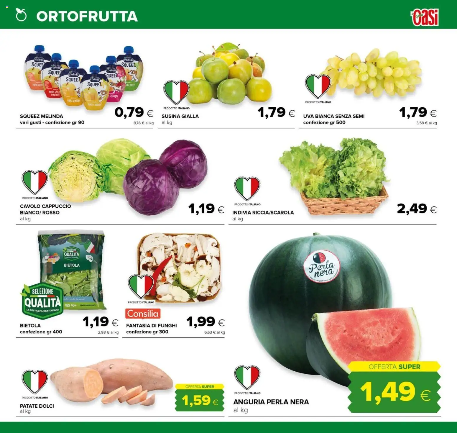 Anteprima dell'opuscolo Oasi volantino Roma dal negozio Oasi valido da 04/09/2026 - Funghi, Dolci, Cavolo cappuccio, Anguria, Patate, Uva, Indivia, Cappuccio