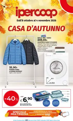 Anteprima dell'opuscolo Ipercoop volantino Casa d'Autunno dal negozio Ipercoop valido da 08/10/2026