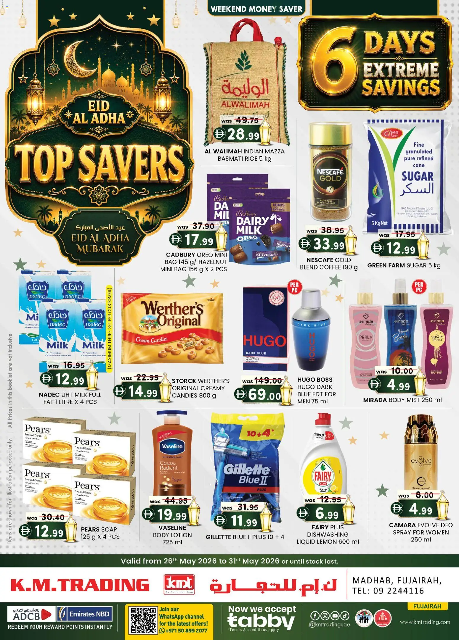 Preview of the catalogue KM Trading catalogue Eid al adha top saver of store KM Trading valid from 26 May, 2026