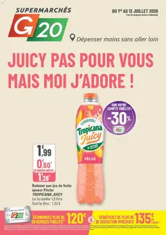 Prévisualisation de G20 Supermarchés catalogue du magasin G20 Supermarchés formulaire valide 01/07/2026