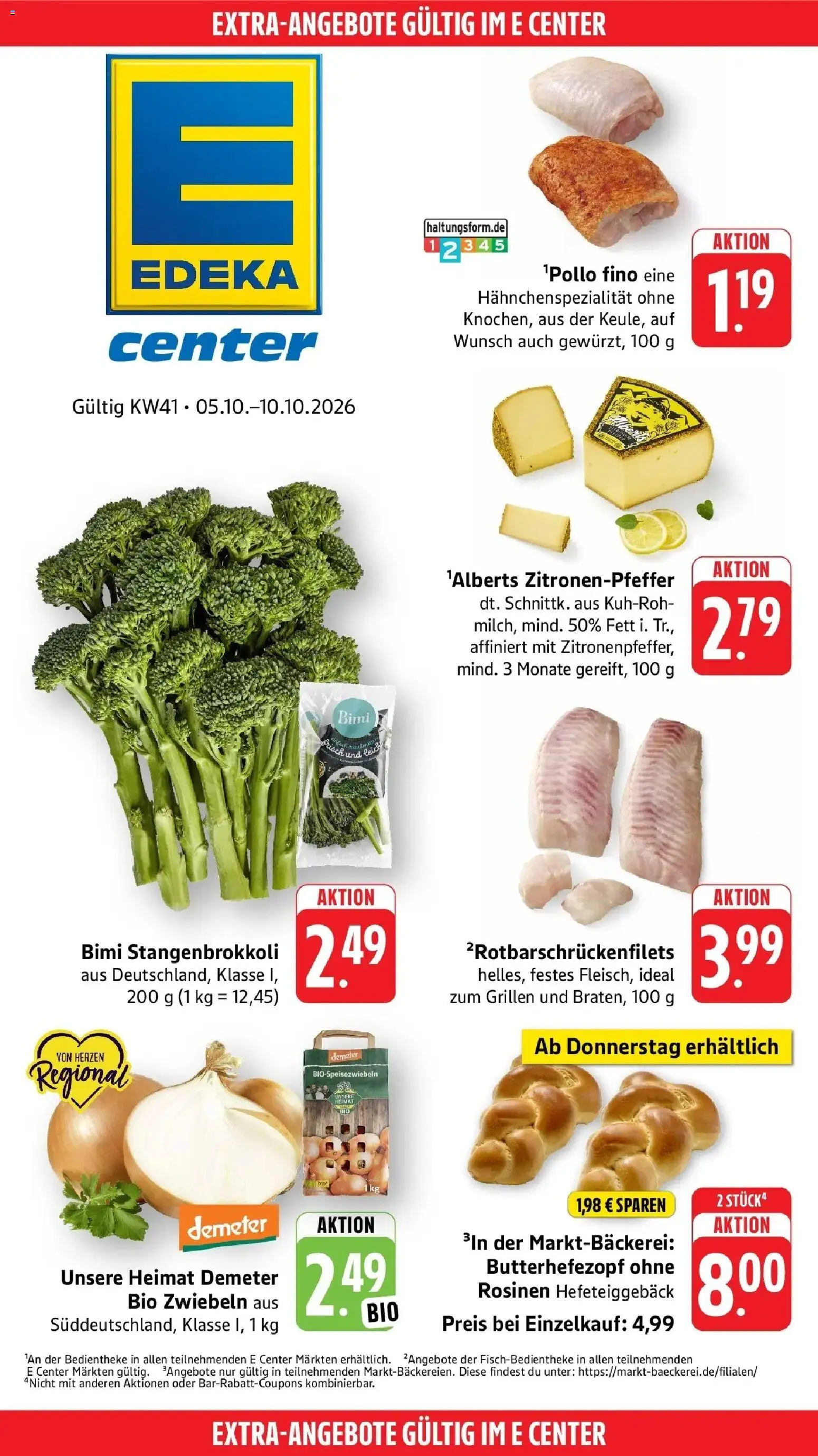 Vorschau von dem Prospekt des Geschäftes Edeka, gültig ab dem 05.10.2026