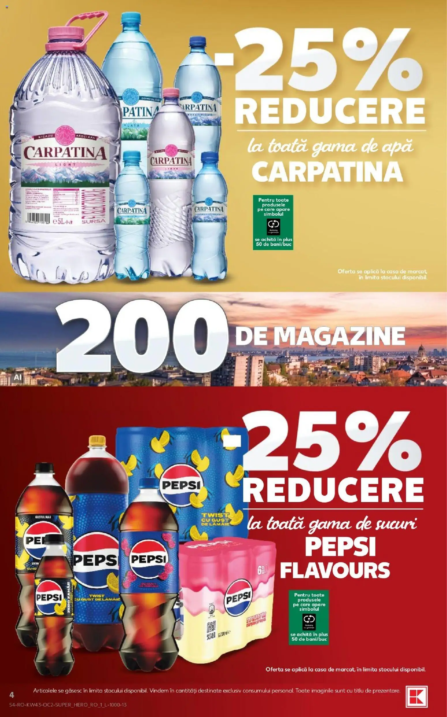 Kaufland RO - Kaufland RO akciós újság megtekintése, amely érvényes 2026.10.21.-től - Mák, Pepsi