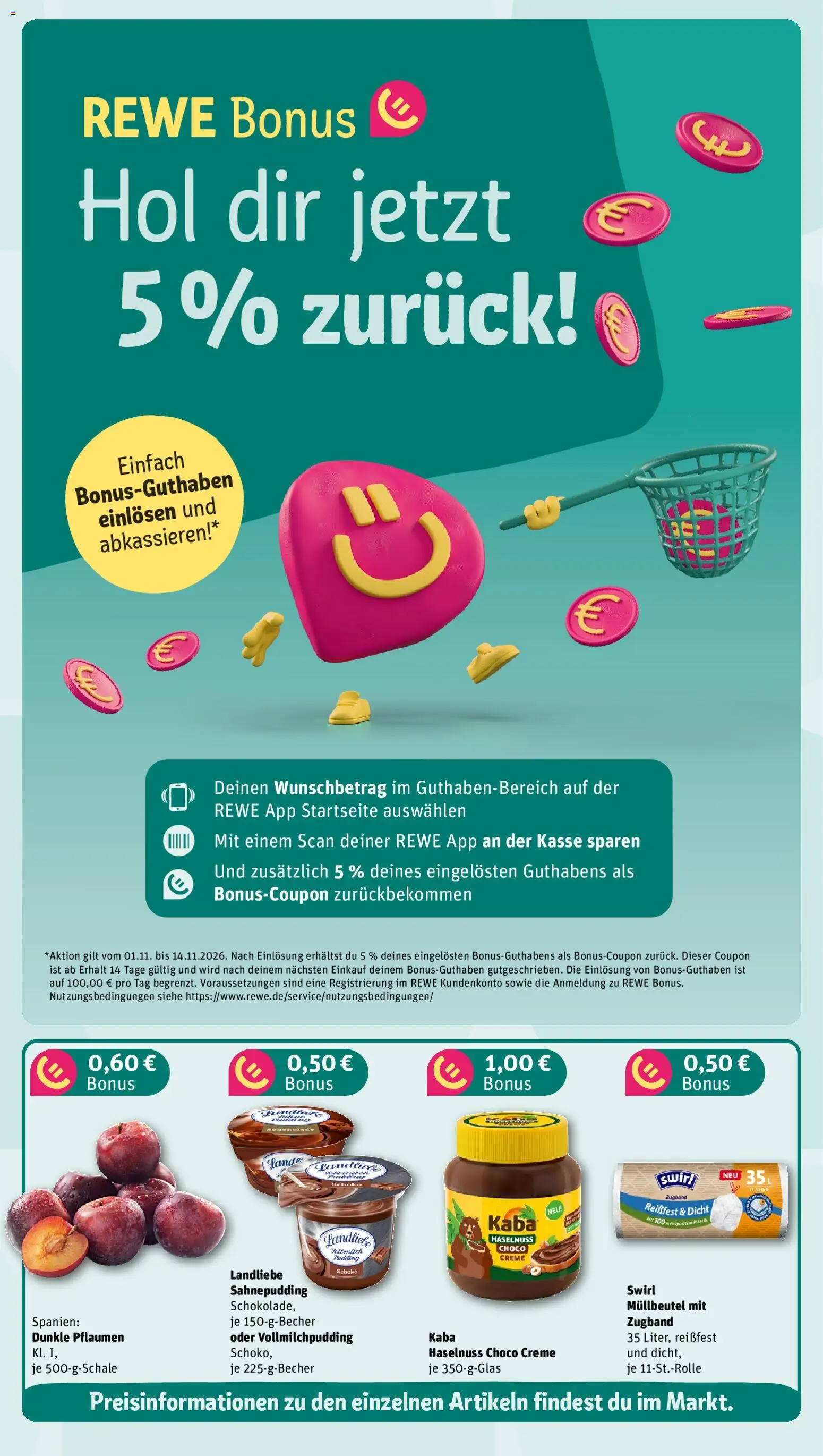 Vorschau von dem Prospekt des Geschäftes Rewe, gültig ab dem 02.11.2026