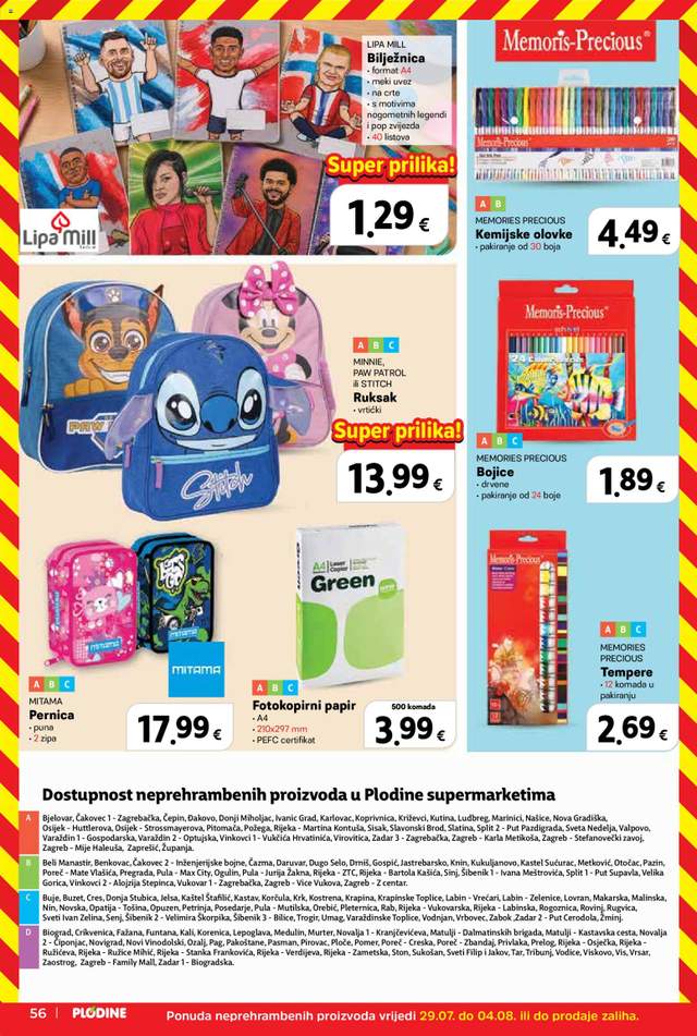 Novi Plodine katalog od 29.07.