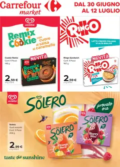 Anteprima dell'opuscolo Carrefour volantino Market Gelati dal negozio Carrefour valido da 30/06/2026