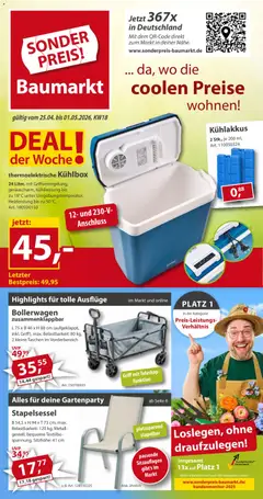 Vorschau von dem Prospekt des Geschäftes Sonderpreis Baumarkt, gültig ab dem 25.04.2026