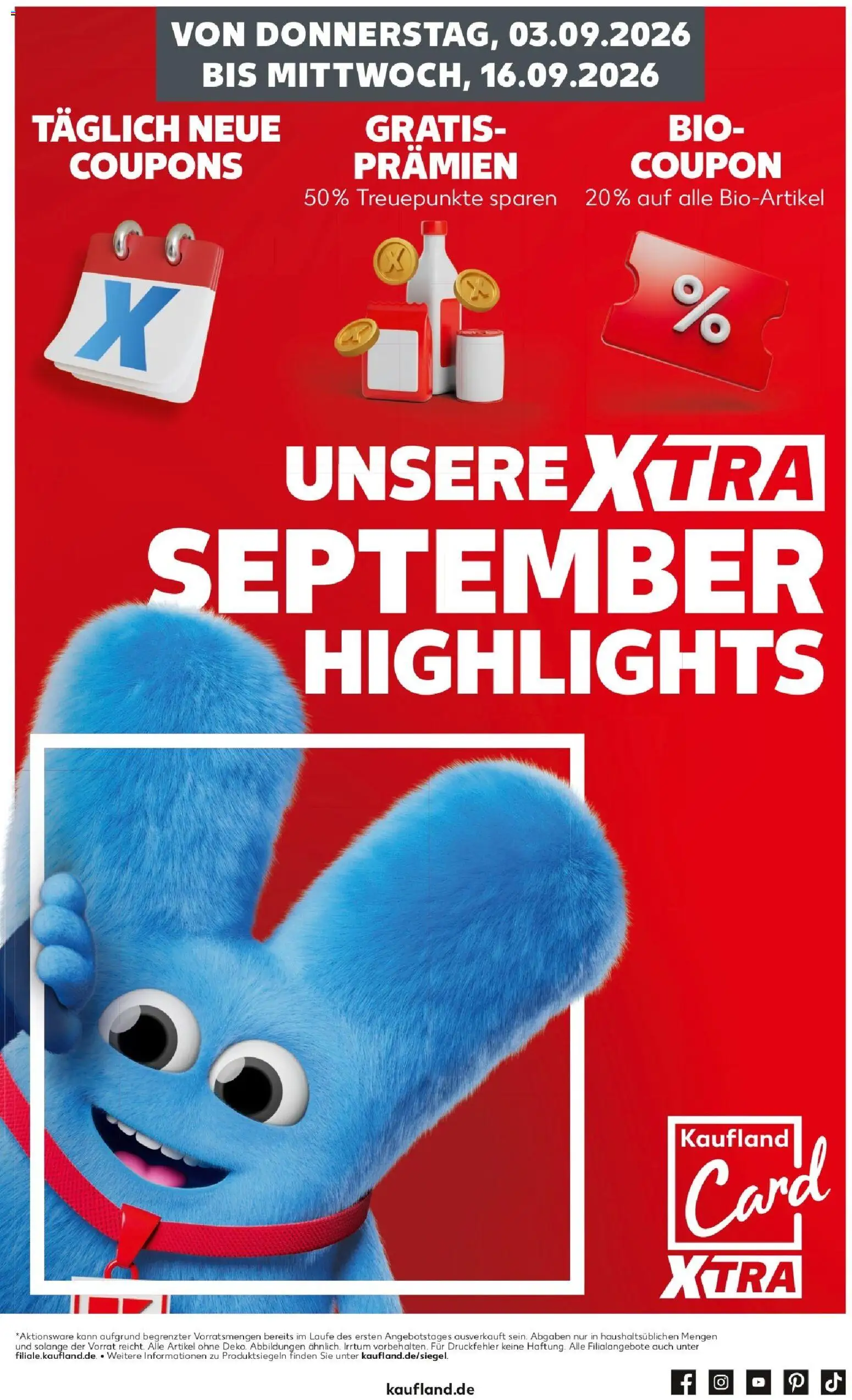 Vorschau von dem Prospekt des Geschäftes Kaufland, gültig ab dem 03.09.2026