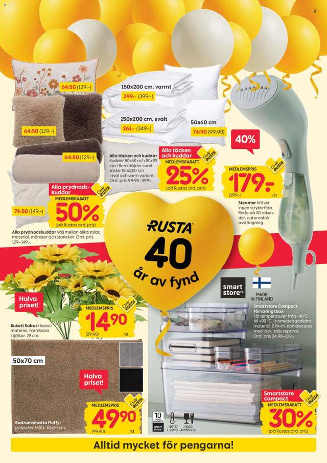 Nytt Rusta reklamblad från 24/08