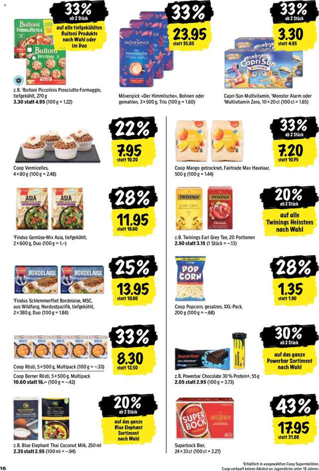 Neue Coop Aktionen ab 22.10.
