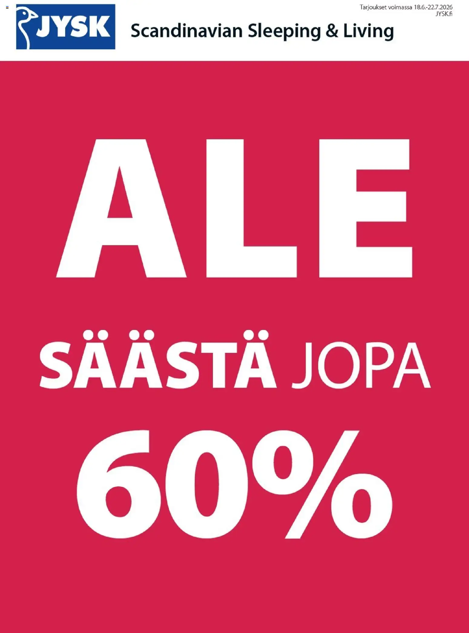 Kaupan JYSK JYSK tarjoukset esikatselu, voimassa 18/06/2026