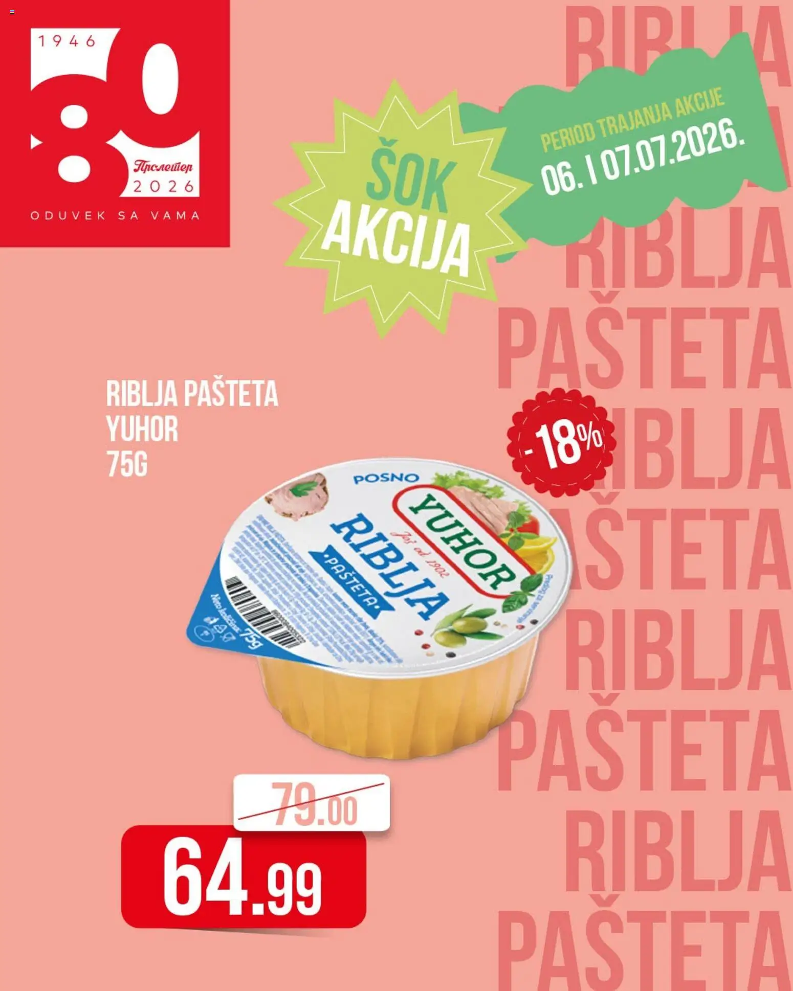 Pregled Metalac Proleter kataloga - važi od 06.07.2026 - Pašteta