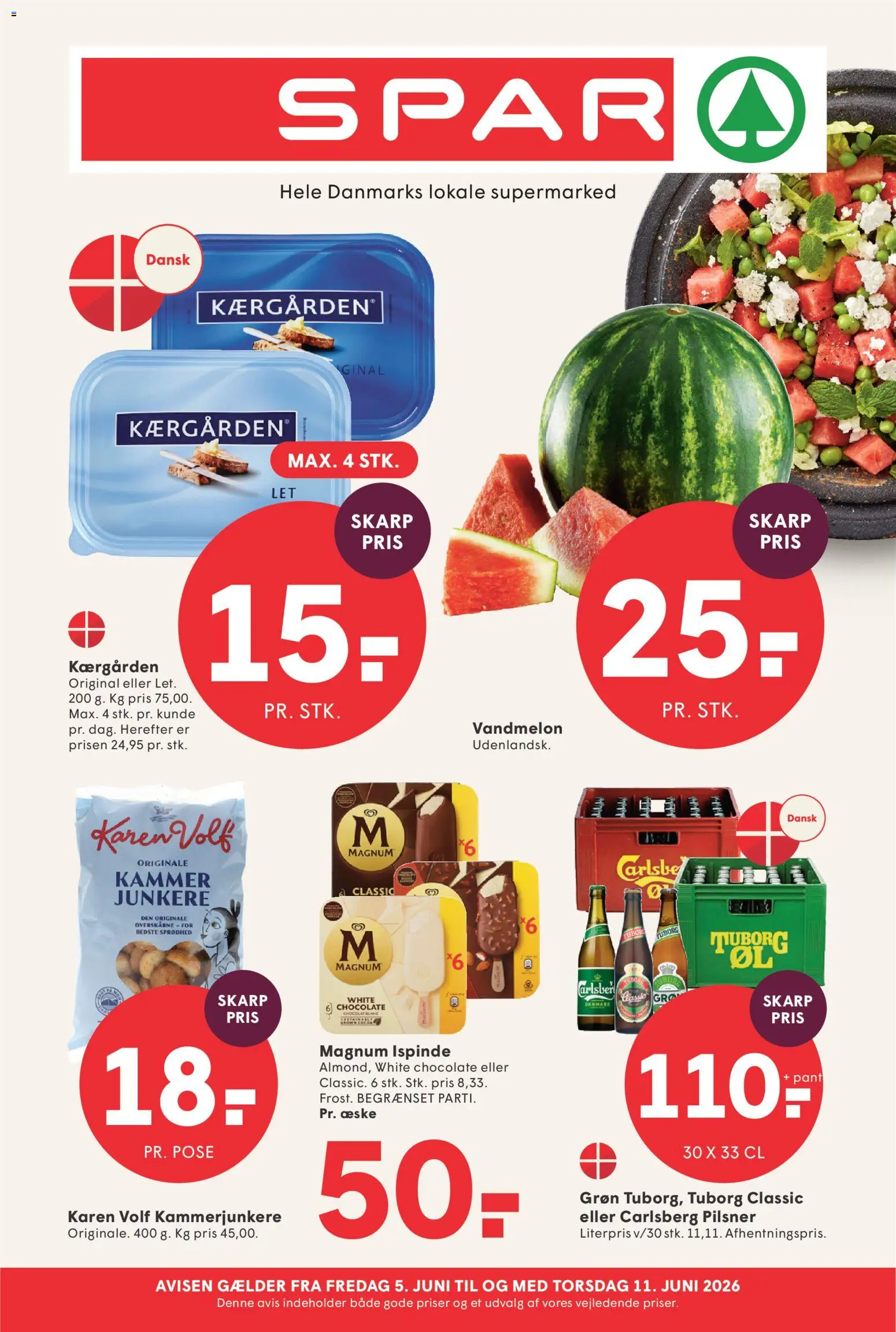 Eksempel på tilbudsavis Spar - Tilbudsavis uge 24 fra butik Spar gyldig fra 05/06/2026