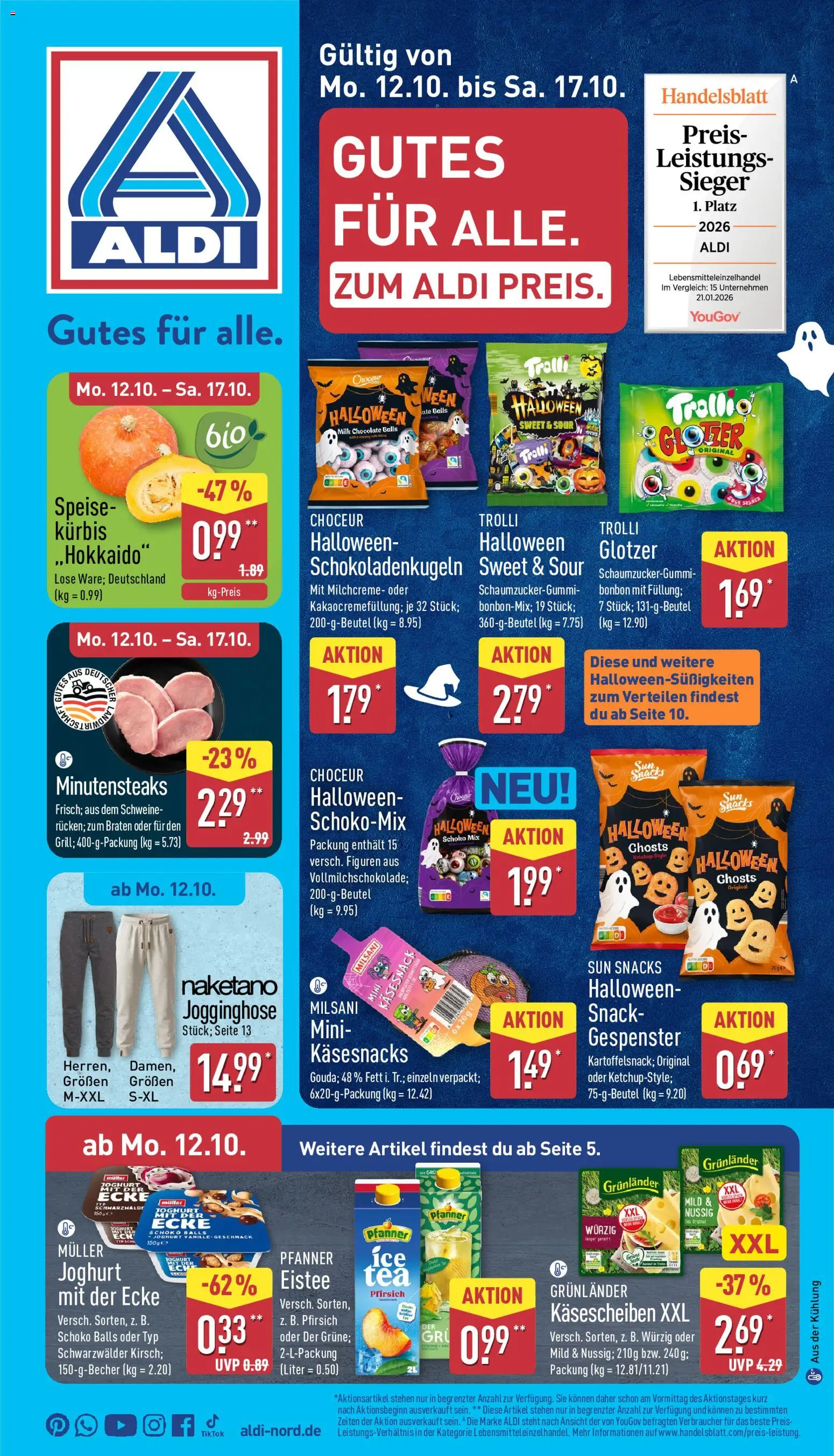Vorschau von dem Prospekt des Geschäftes Aldi, gültig ab dem 12.10.2026