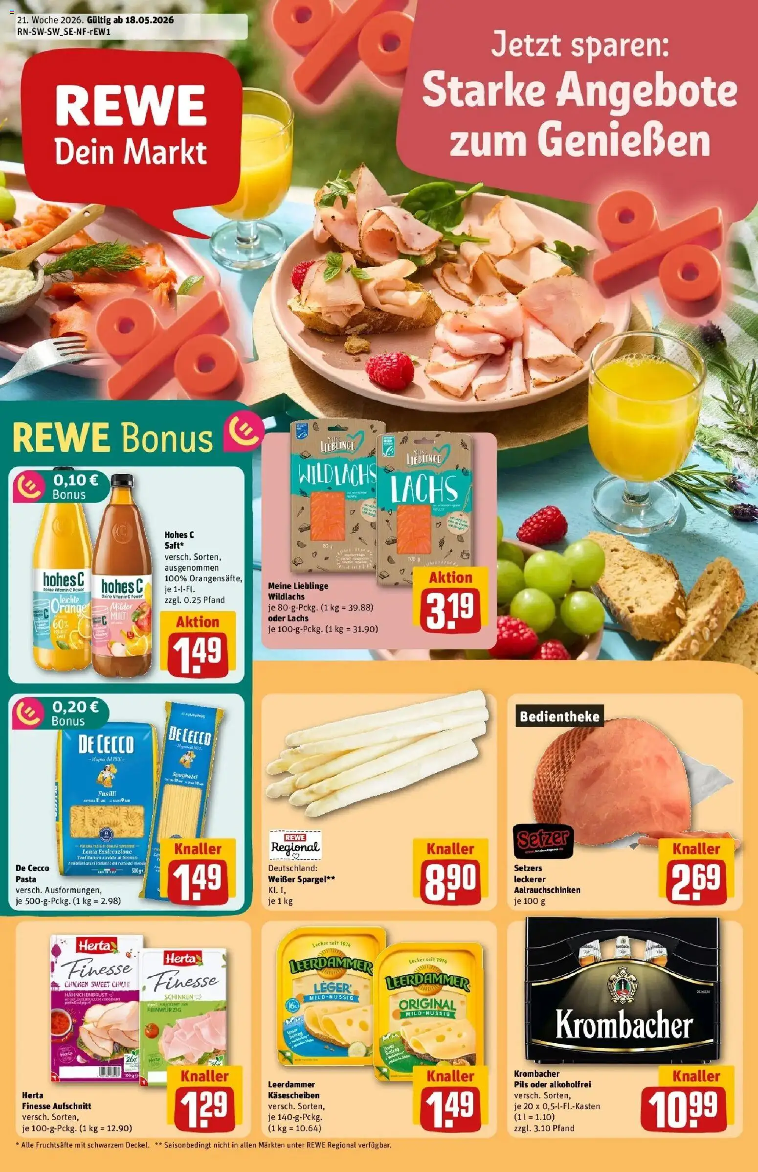Vorschau von dem Prospekt des Geschäftes Rewe, gültig ab dem 17.05.2026