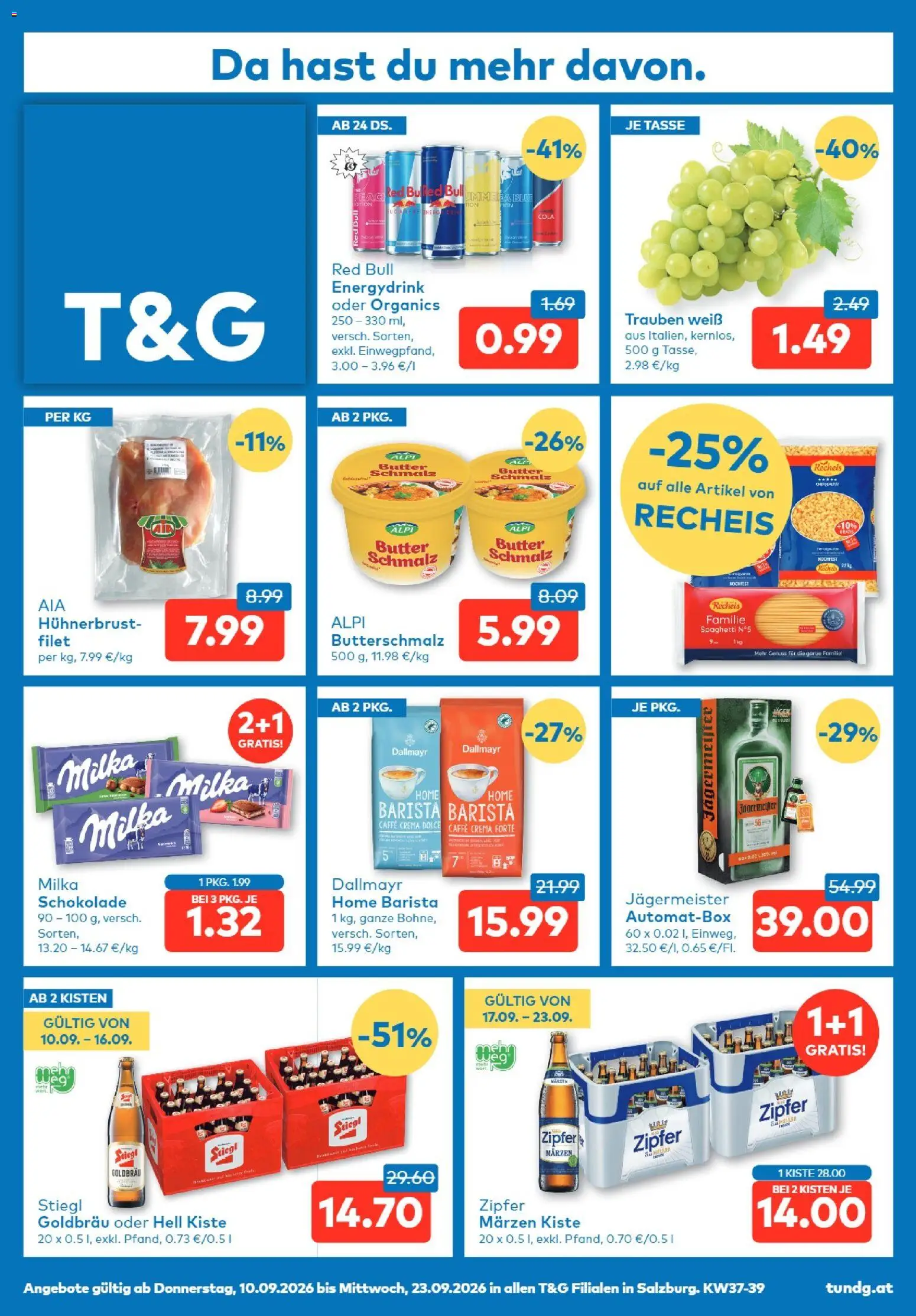 Vorschau der Angebote: T&G T&G Salzburg gültig ab 10.09.2026