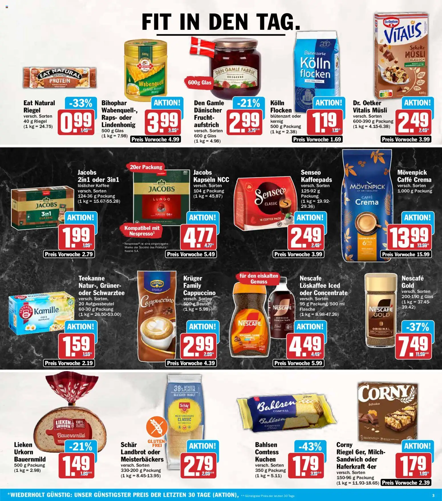 Vorschau von dem Prospekt des Geschäftes AEZ, gültig ab dem 05.10.2026 - Kaffee, Kuchen, Senseo, Nescafe, Flocken, Löslicher Kaffee, Musli, Kolln musli