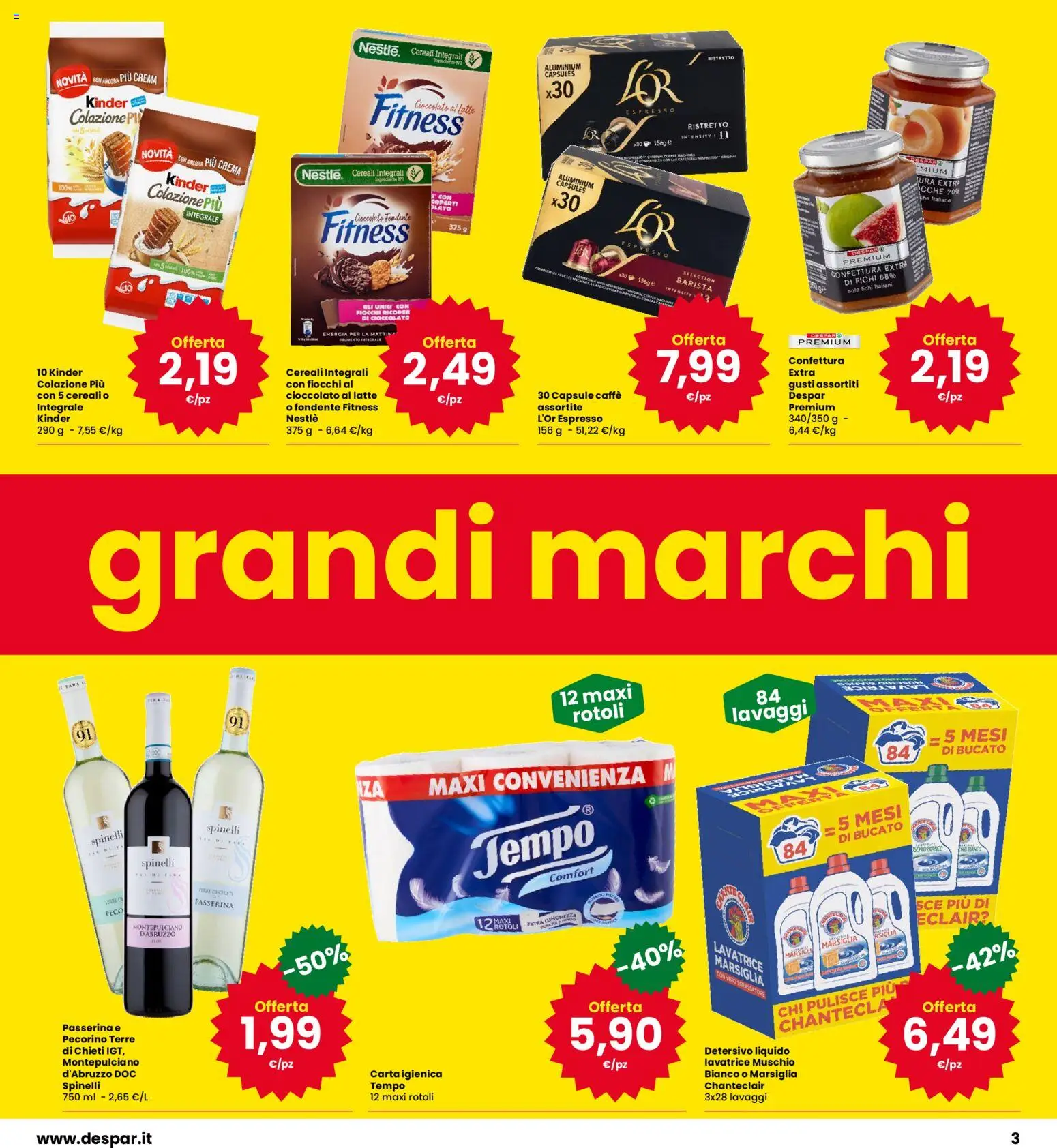 Anteprima dell'opuscolo Eurospar volantino Schio dal negozio Eurospar valido da 22/10/2026 - Caffè, Lavatrice, Latte, Cioccolato, Fichi, Carta igienica, Pecorino, Fiocchi