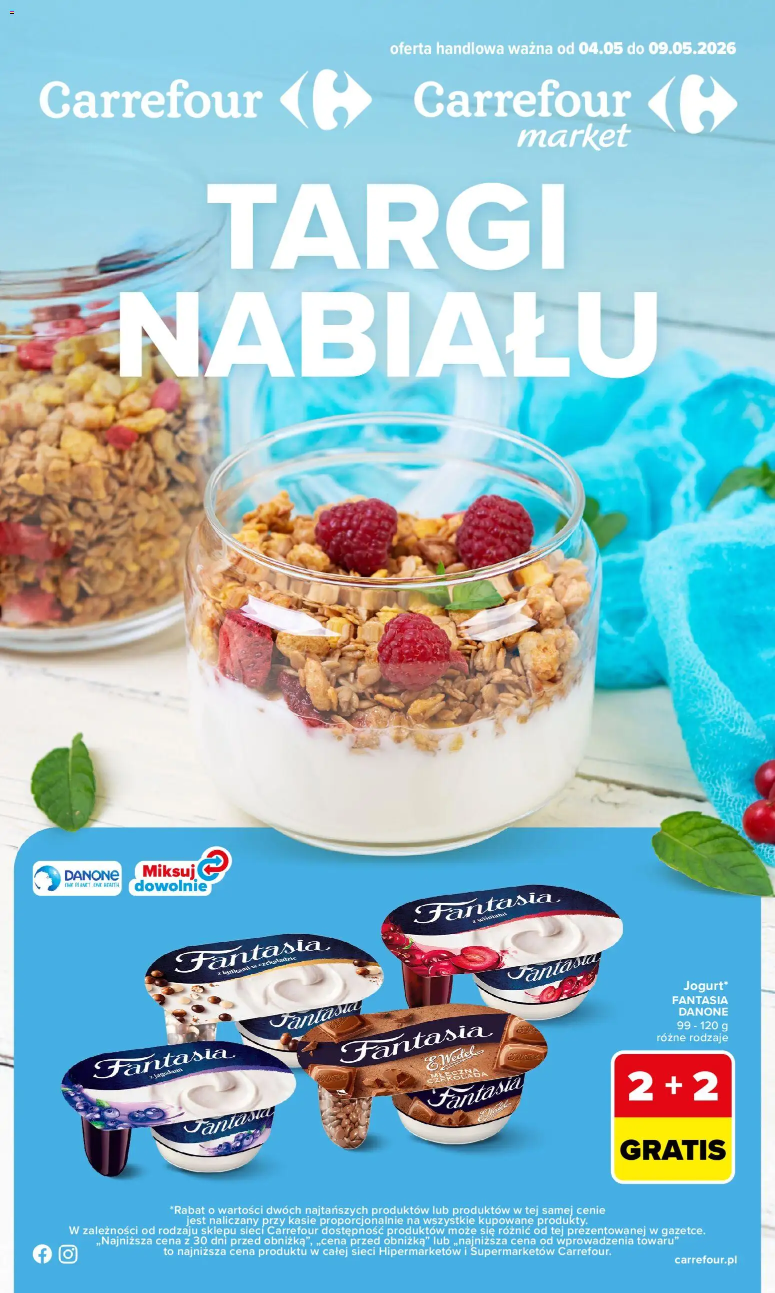 Pogląd gazetki "Carrefour gazetka - Targi nabiału" ze sklepu Carrefour ważnej od 04.05.2026