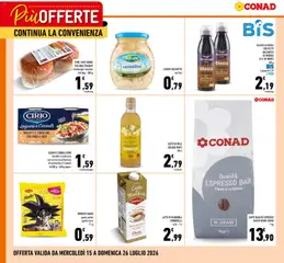 Anteprima dell'opuscolo Conad volantino Più Offerte dal negozio Conad valido da 15/07/2026