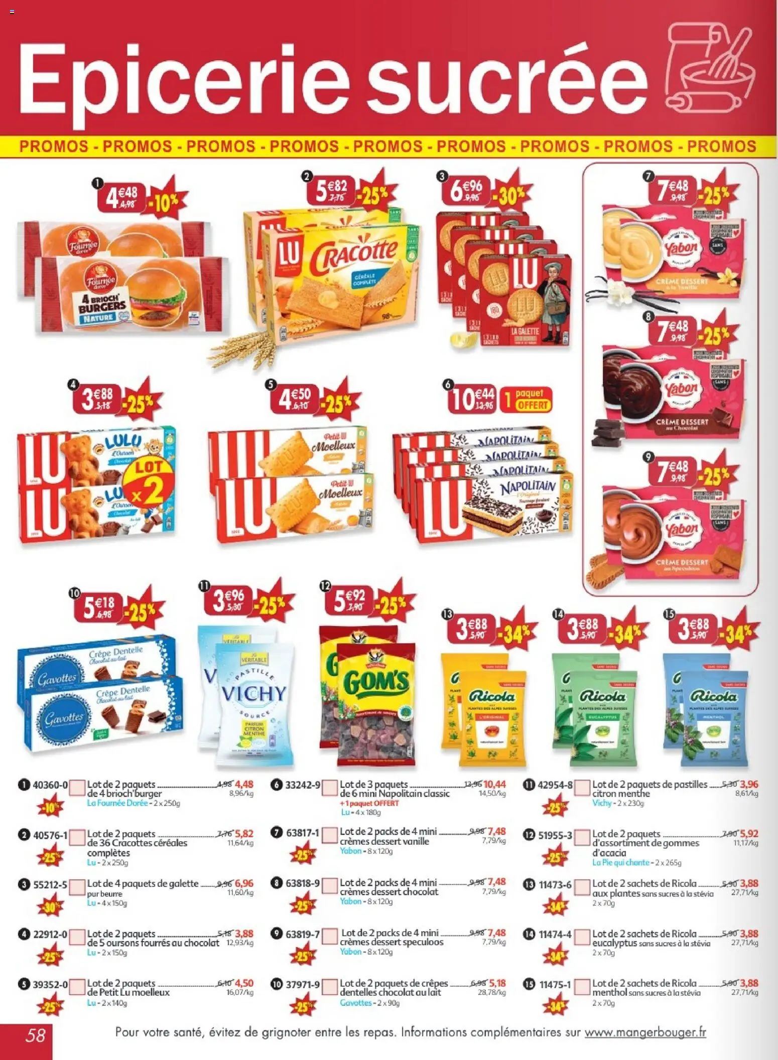 Prévisualisation de Maximo catalogue epicerie du magasin Maximo formulaire valide 24/08/2026 - Plantes, Lait, Spéculoos, Vanille, Crème, Céréales, Menthe, Chocolat au lait