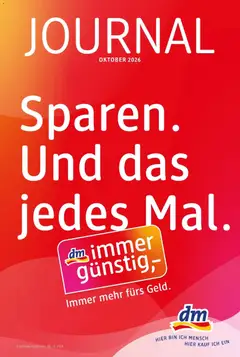 Vorschau der Angebote: dm drogerie markt dm drogerie markt Flugblatt / 2026 gültig ab 08.10.2026