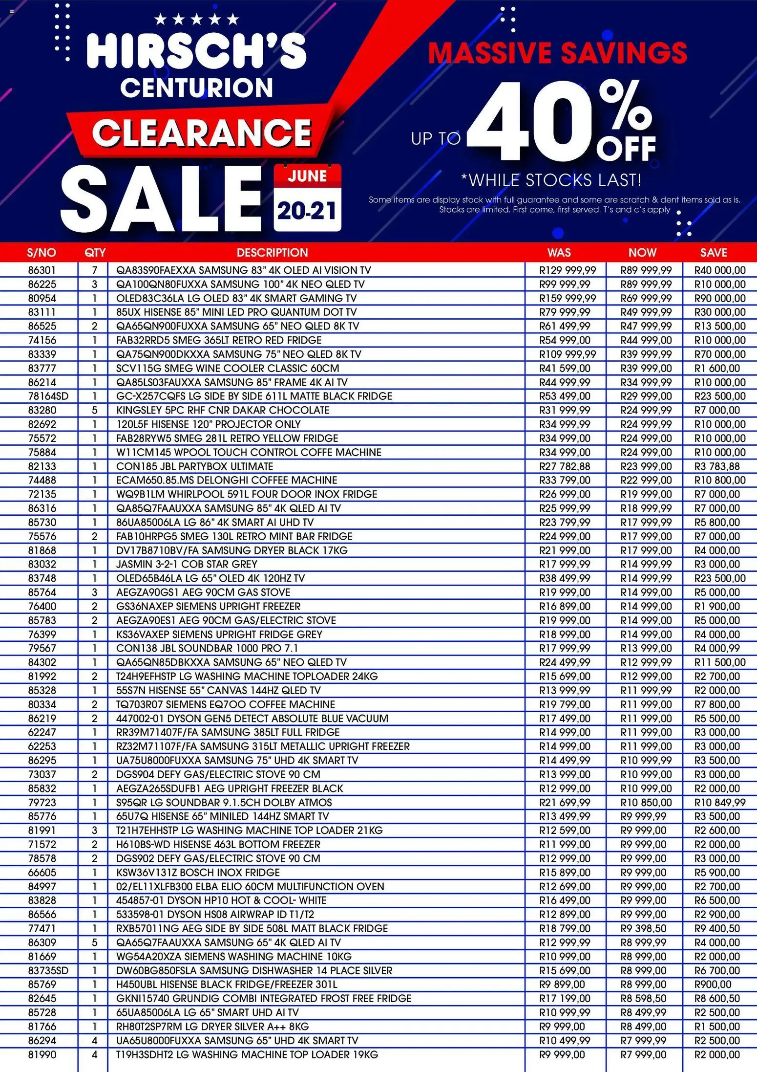Preview of Hirsch's flyer valid from 20/06/2026