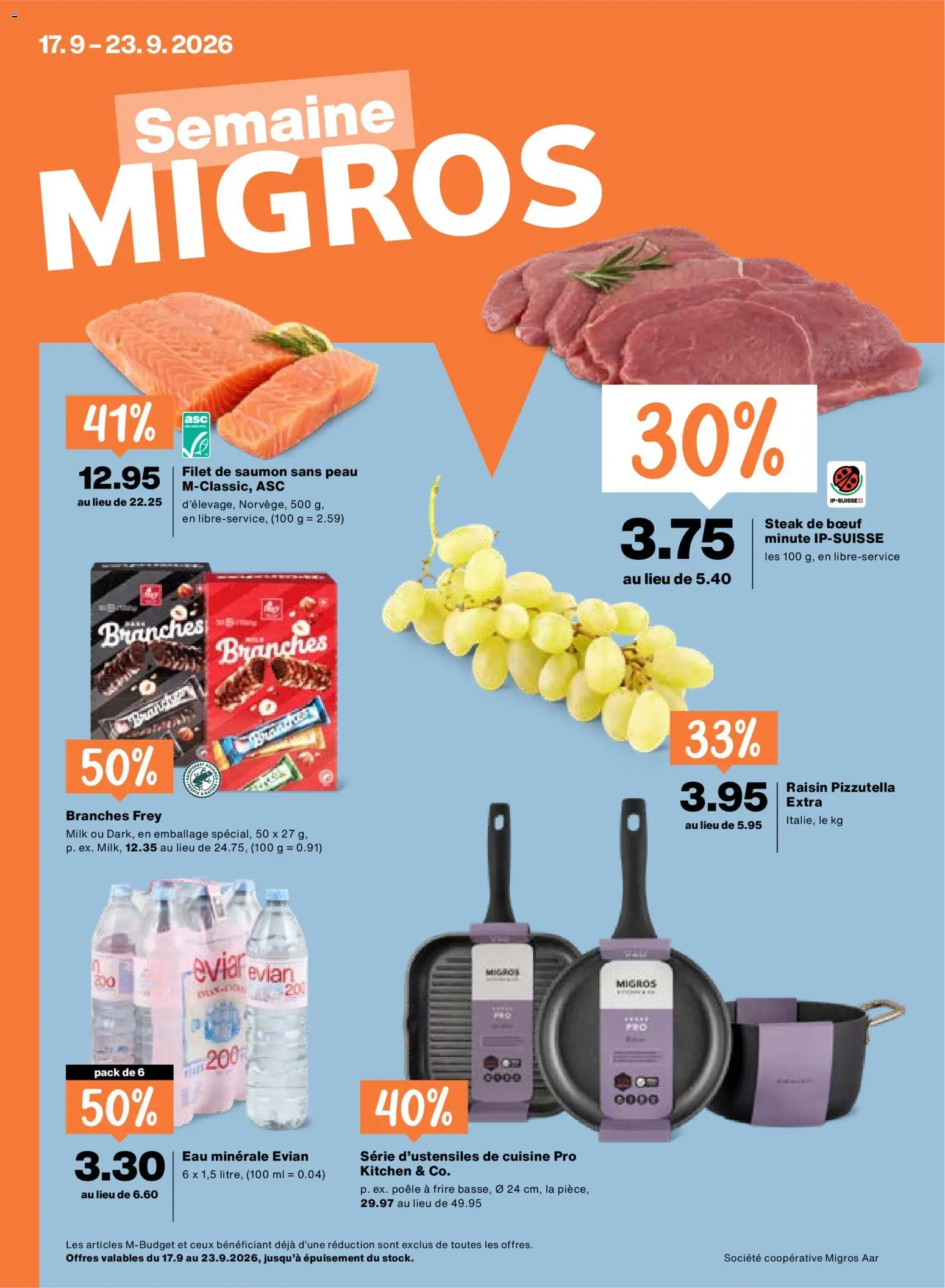 Vorschau des Merkblatts Migros aktionen FR vom Shop Migros gültig von 17.09.2026 bis 23.09.2026