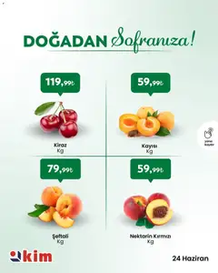 Kim Market Kim Market - Sebze ve meyve 24.06.2026 - Broşürünün önizlemesi