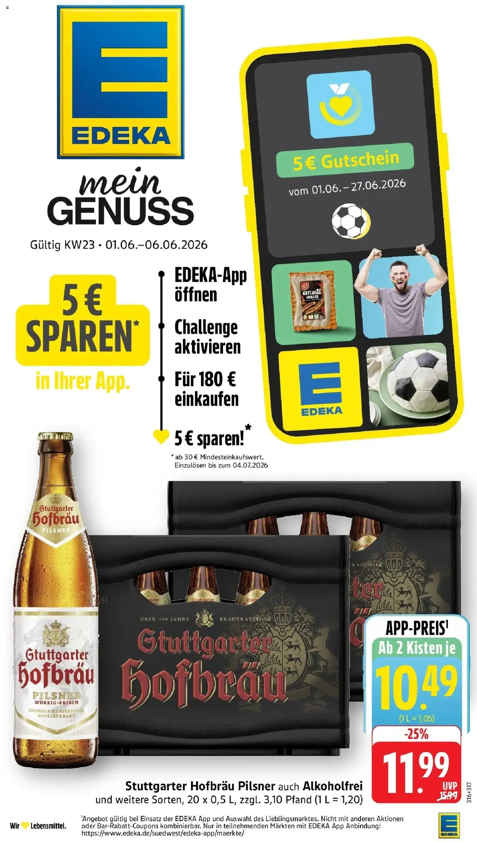Vorschau von dem Prospekt des Geschäftes Edeka, gültig ab dem 01.06.2026
