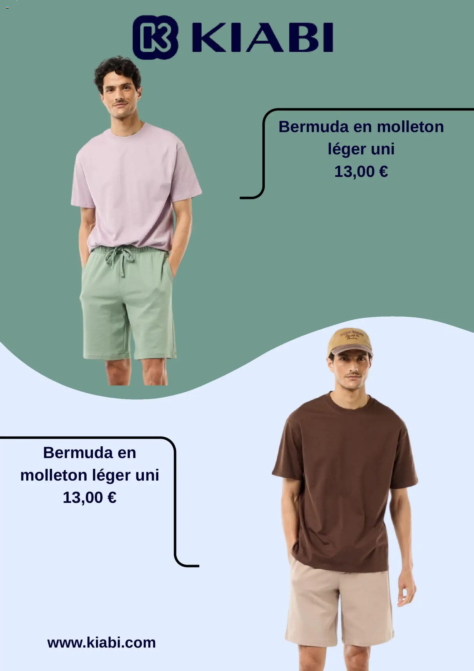 Prévisualisation de Catalogue Kiabi Été du magasin Kiabi formulaire valide 21/08/2026 - Bermuda