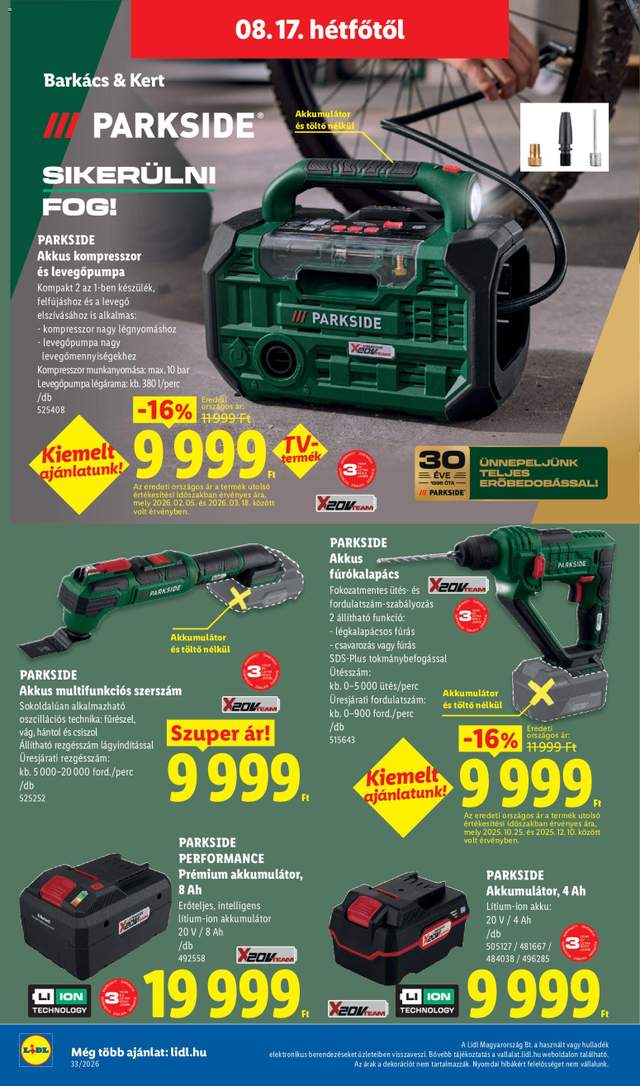 Új Lidl akciós újság 08.13.