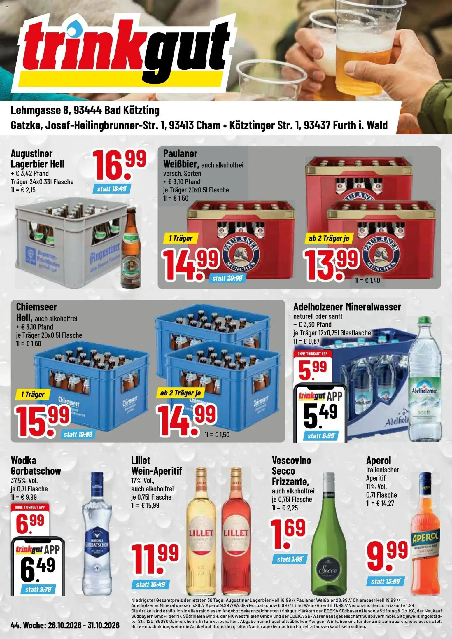 Vorschau von dem Prospekt des Geschäftes Trinkgut, gültig ab dem 26.10.2026
