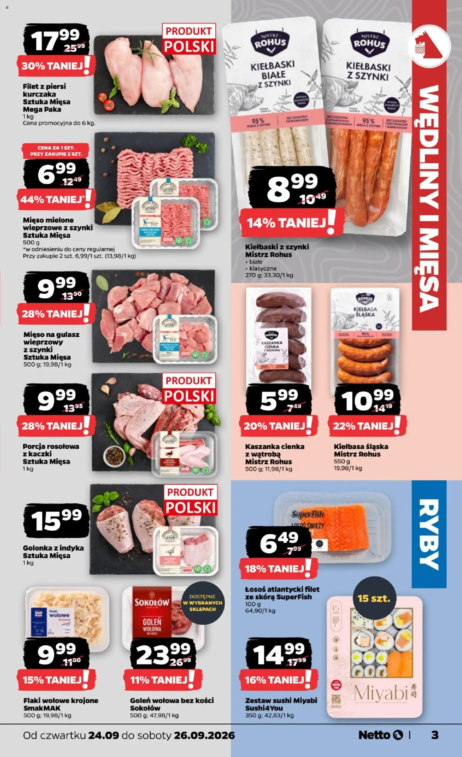 Pogląd gazetki "Netto gazetka od czwartku" ze sklepu Netto ważnej od 24.09.2026