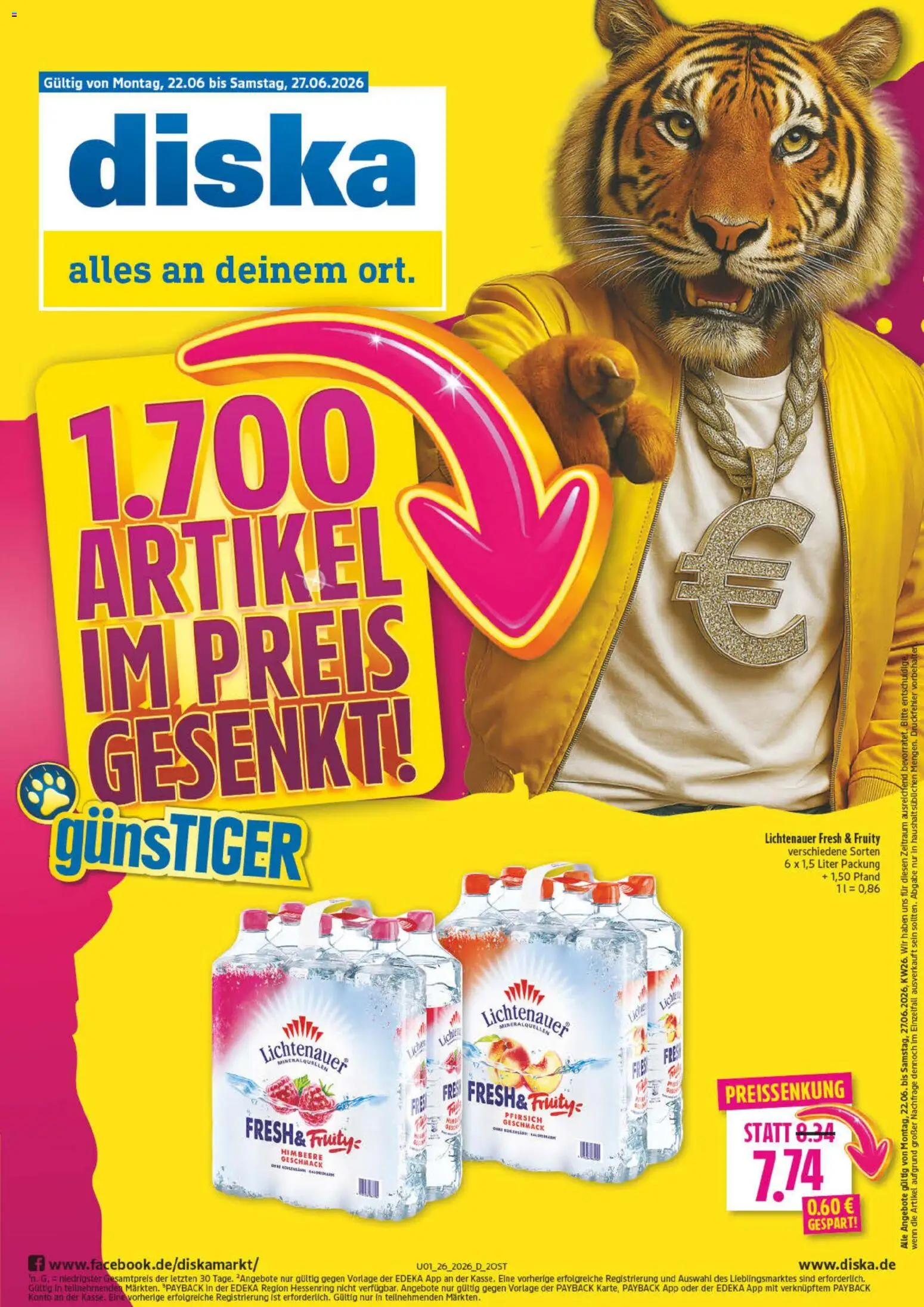 Vorschau von dem Prospekt des Geschäftes Diska, gültig ab dem 22.06.2026